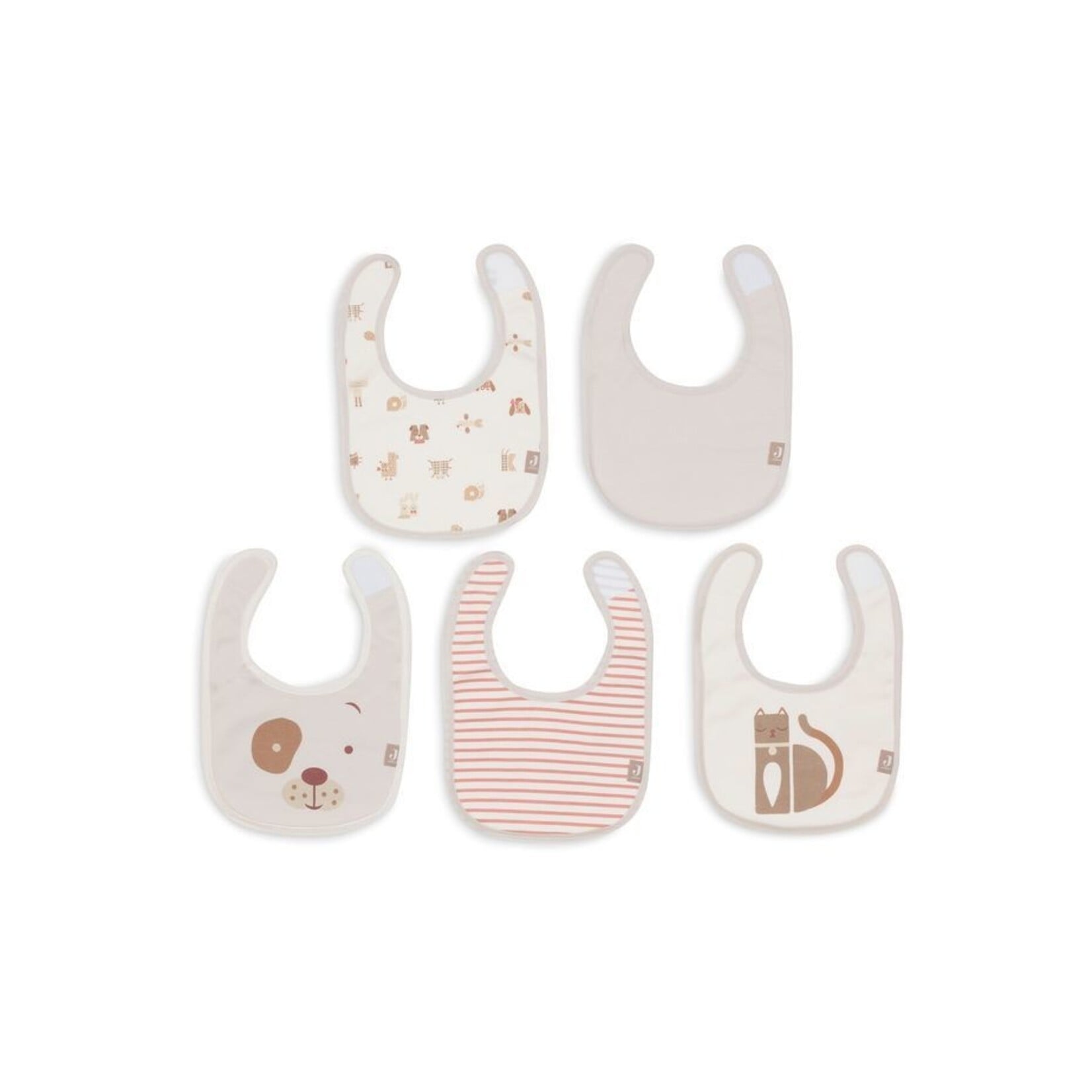 Jollein Jollein - Slab Jersey Waterproof - Animal Friends - 5 Stuks