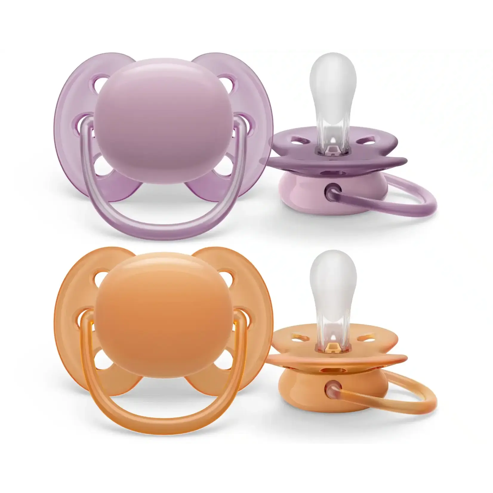 Philips-Avent Philips-Avent - Fopspeen +6M Ultra Soft Grijs/Oranje