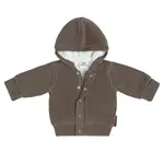 Baby's Only Baby's Only - Vestje met capuchon teddy Soul mokka