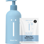 Naif Naïf - Baby&Kids Waterless  Refill Kit Wash Gel (Bottle 275 ml +  Refill powder 25g)