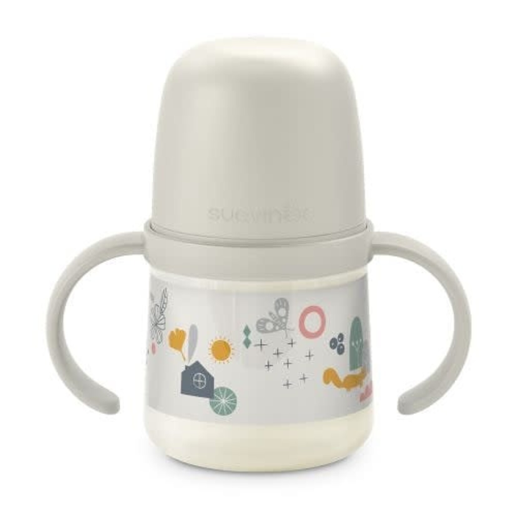 Suavinex Suavinex - A Walk In The Park - Eerste Fles Met Handvatten +6M 150Ml - Beige (zachte tuit)