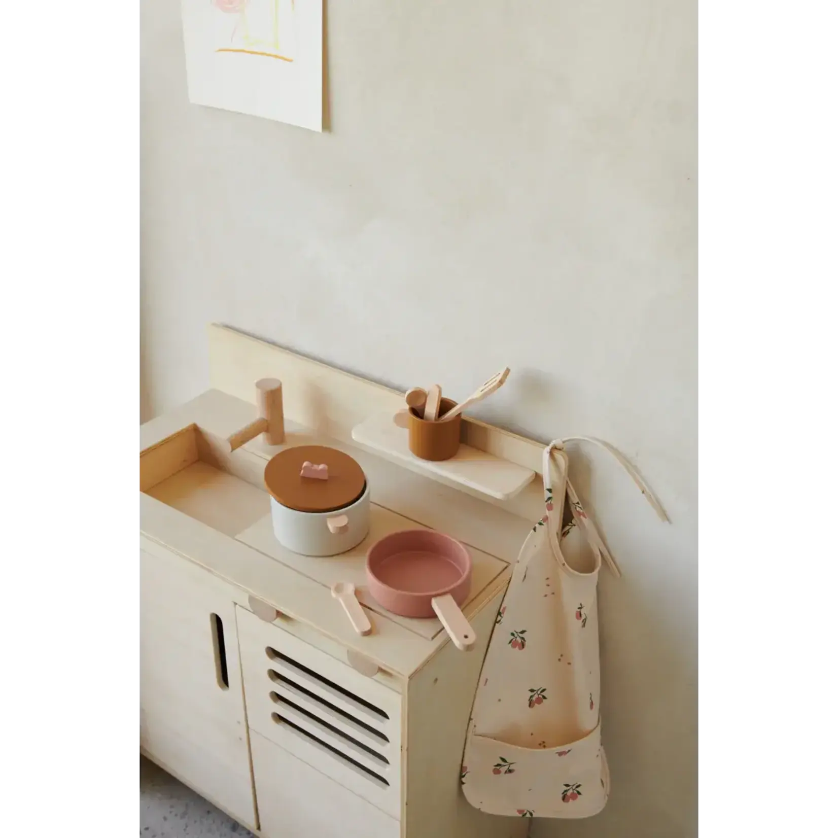 Liewood Liewood - Lai bib Peach / Sea shell mix