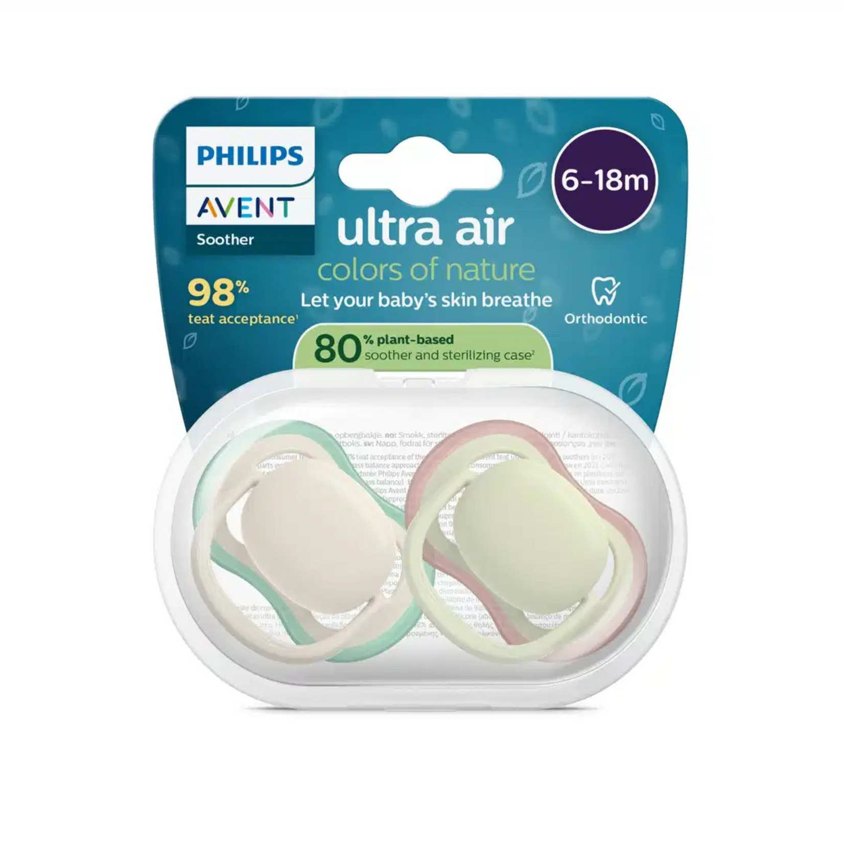Philips-Avent Philips-Avent - Fopspeen +6m Air olijf/beige