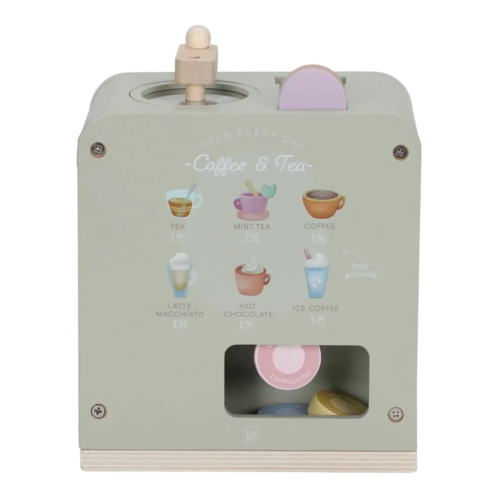 Little Dutch - Houten koffiezetapparaat - Groen - Essentials