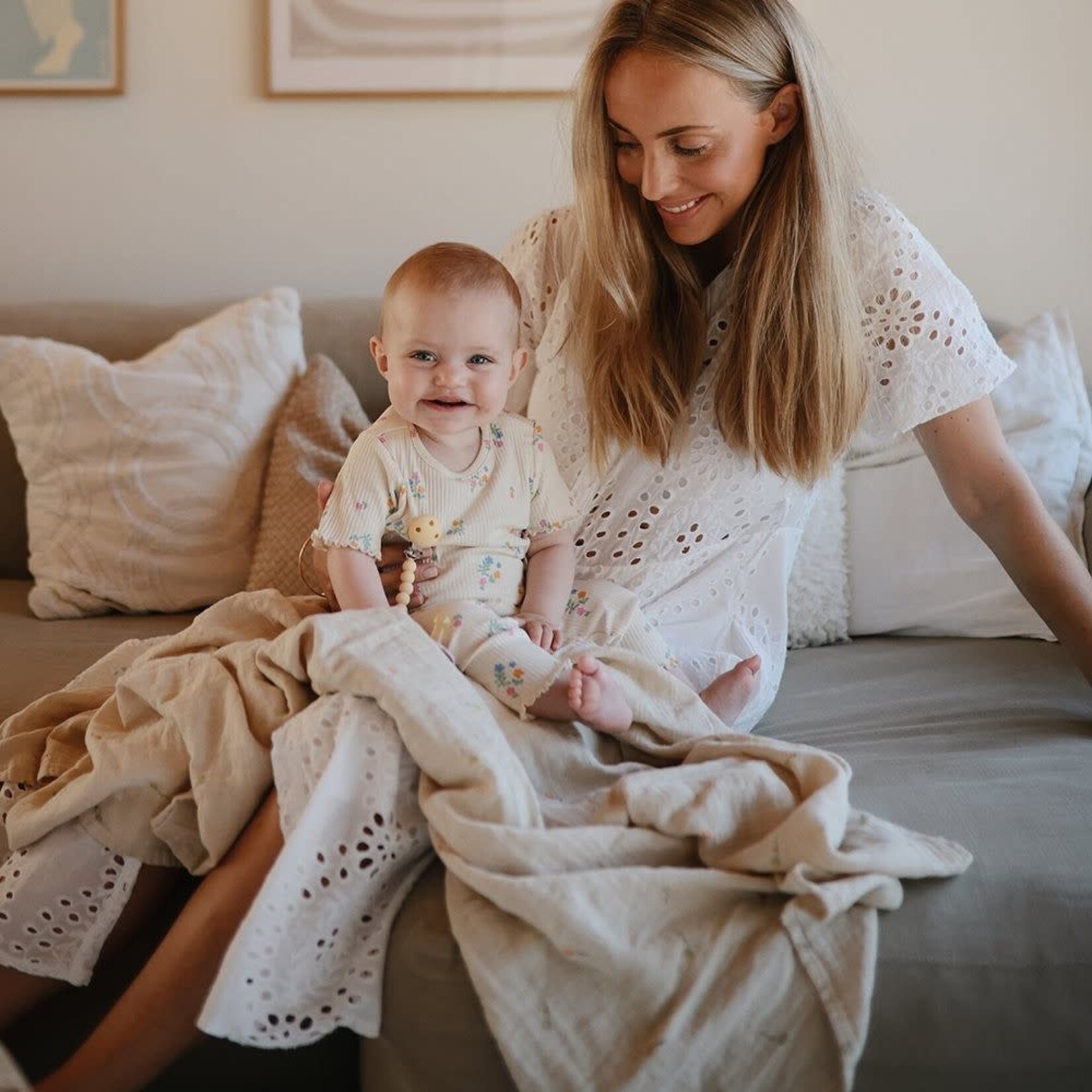 Mushie Mushie - Swaddle - Kite - 120Cm X 120Cm