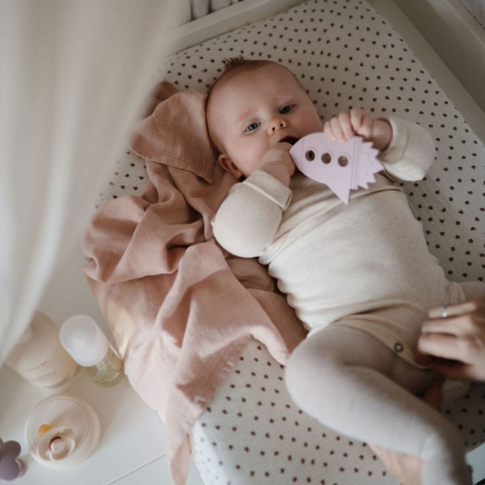 Mushie Mushie - Muslin Cloth 3-Pack -  Blush