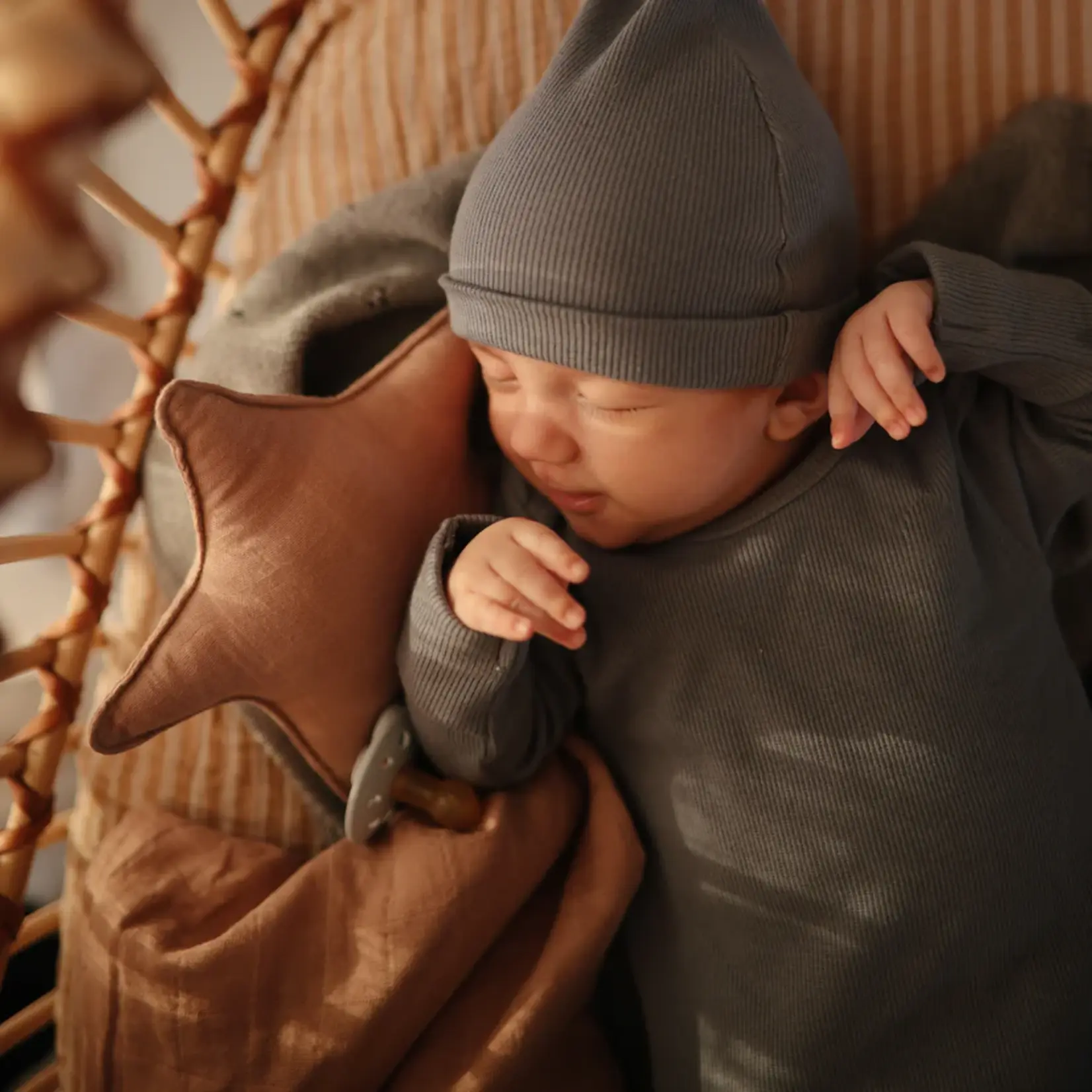 Mushie Mushie - Lovey Blanket - Star Natural