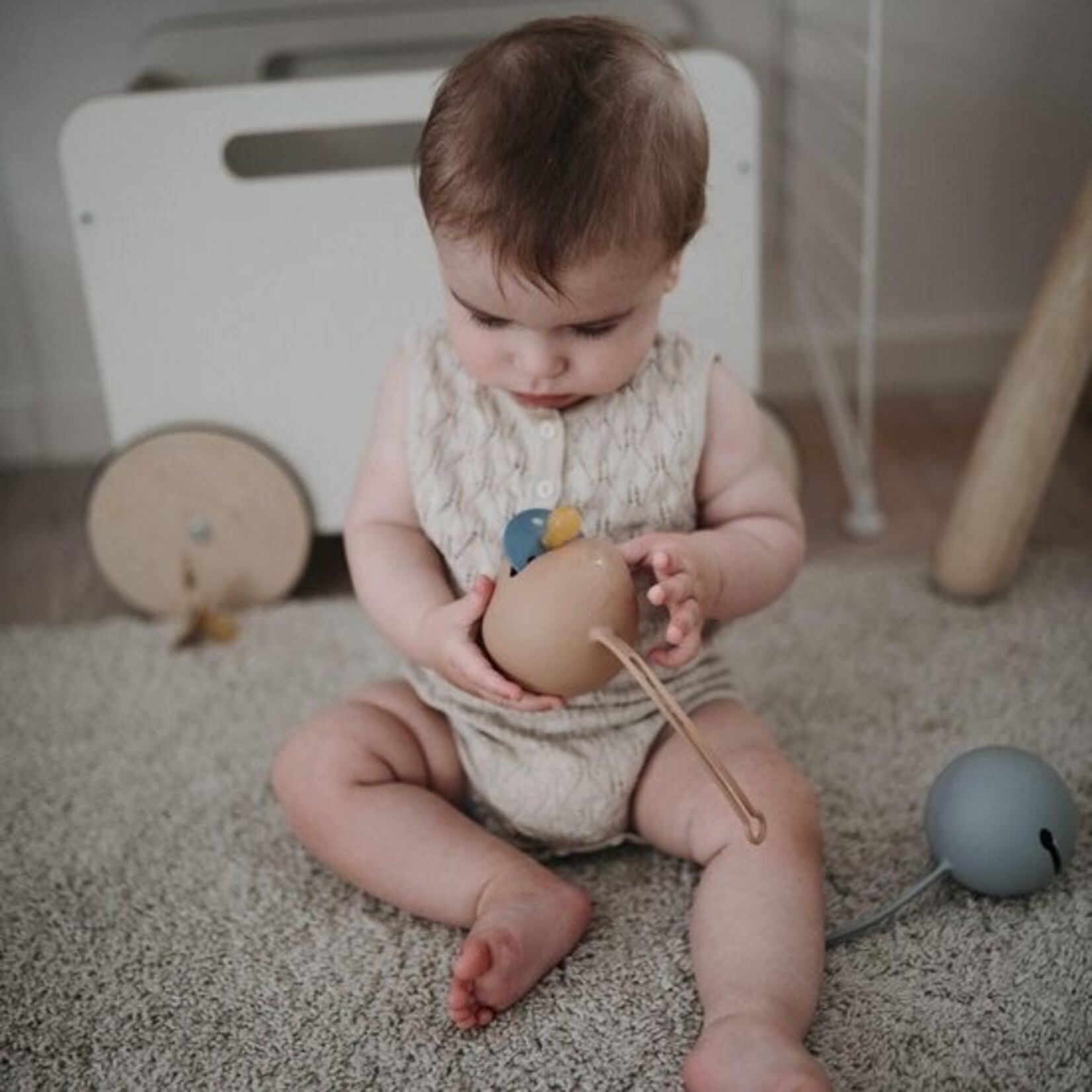 Mushie Mushie - Bibs Silicone Pacifier Case - Cloudy Mauve