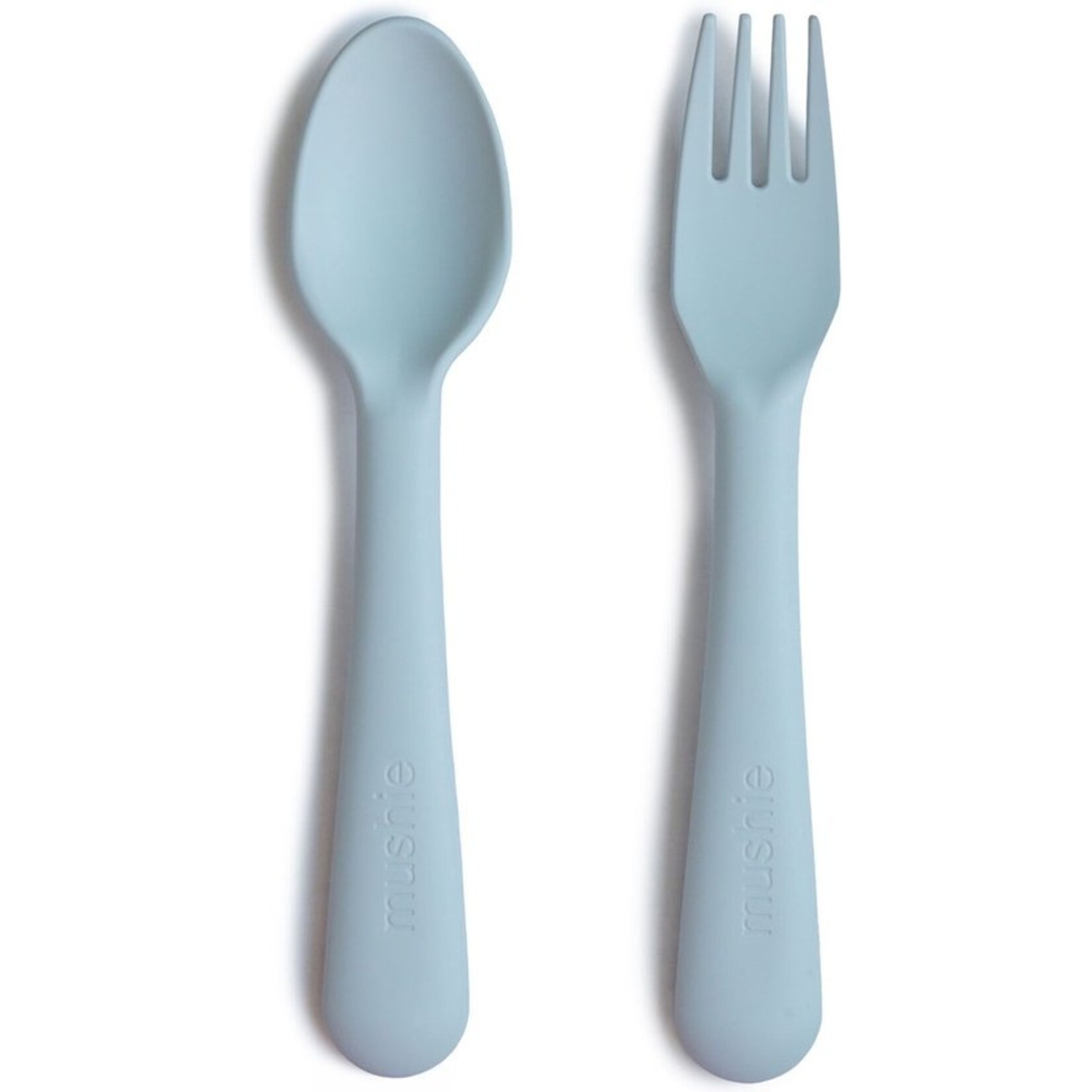 Mushie Mushie - Fork & Spoon - Powder Blue