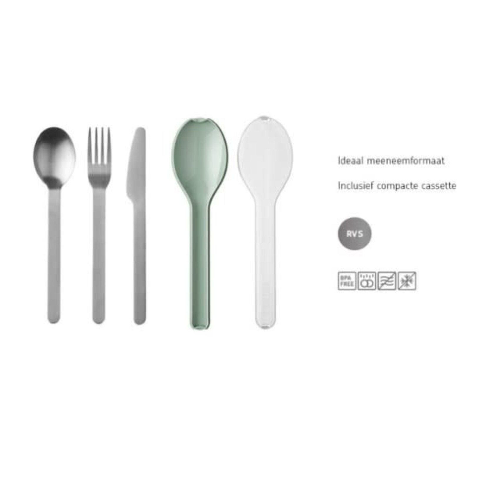 Mepal Mepal - Bestekset Ellipse 3-delig - Nordic Sage