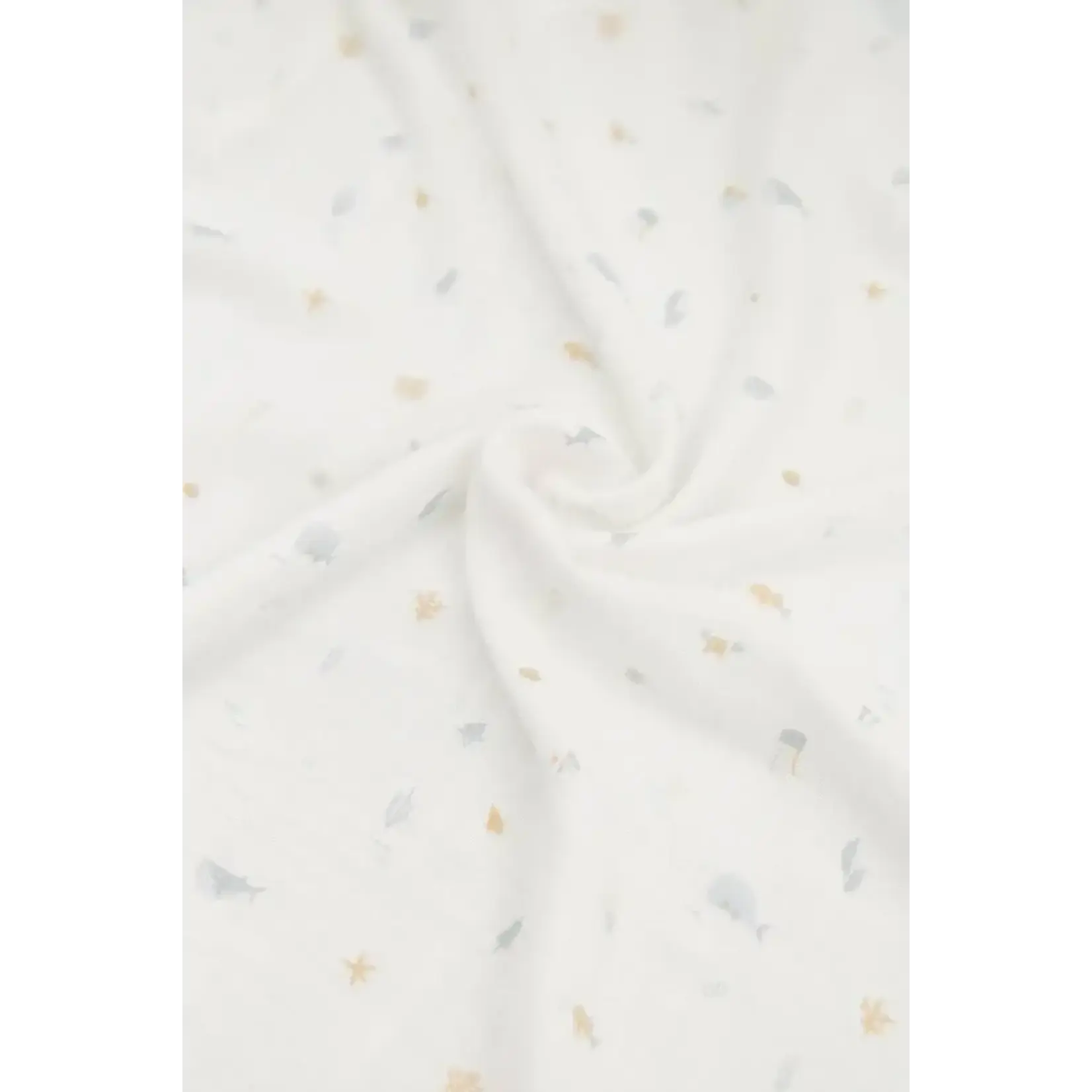 Bamboom Bamboom - Swaddle Muslin XL multifunctioneel - 120x120cm - set van 2 Sealife / Light Blue