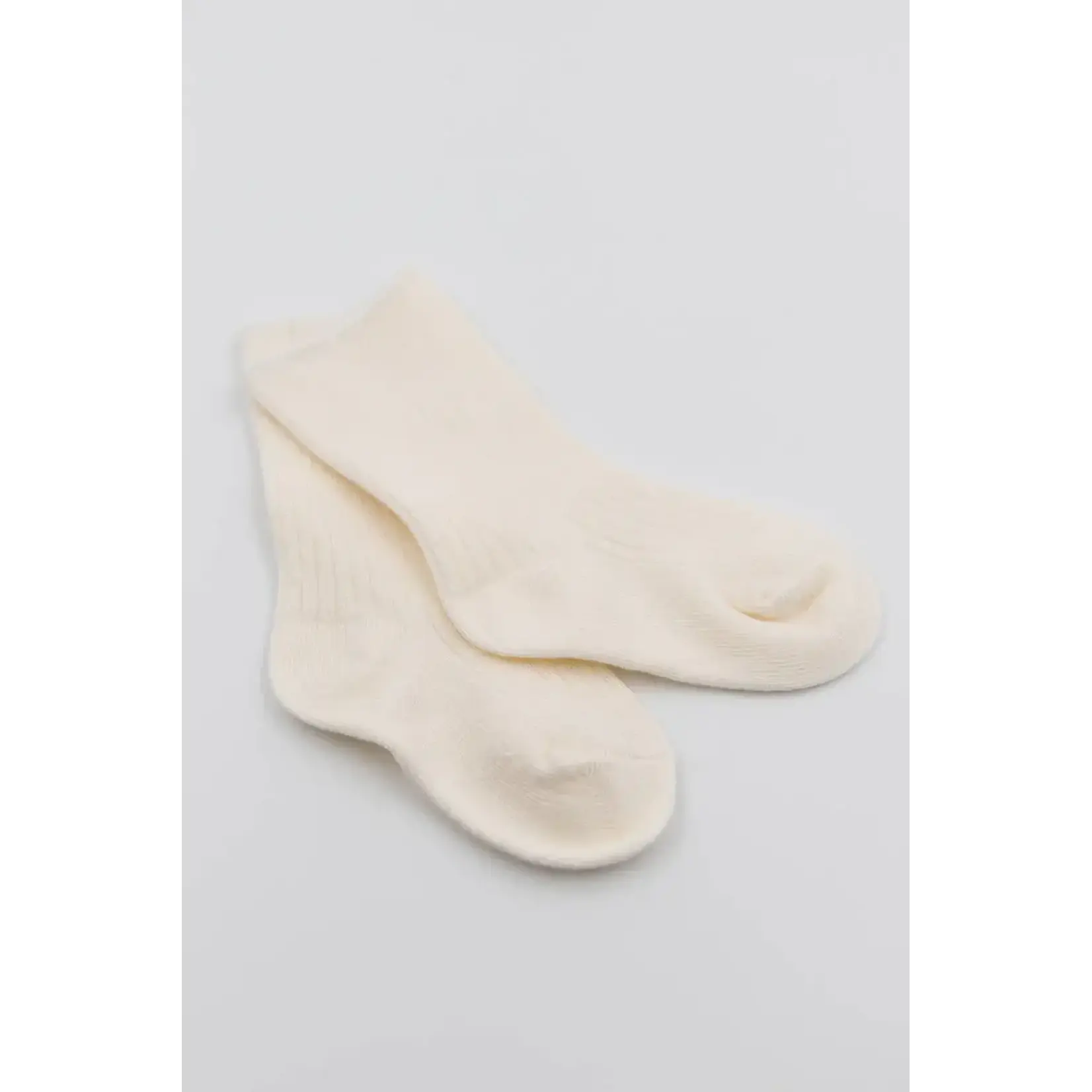 Bamboom Bamboom - Bamboe geribbelde sokken - 6-12M Offwhite