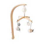 Bamboom Bamboom - Gebreide bamboe speelgoed voor muziekmobielarm - set van 4 stuks - Visblauw - Fish Blue