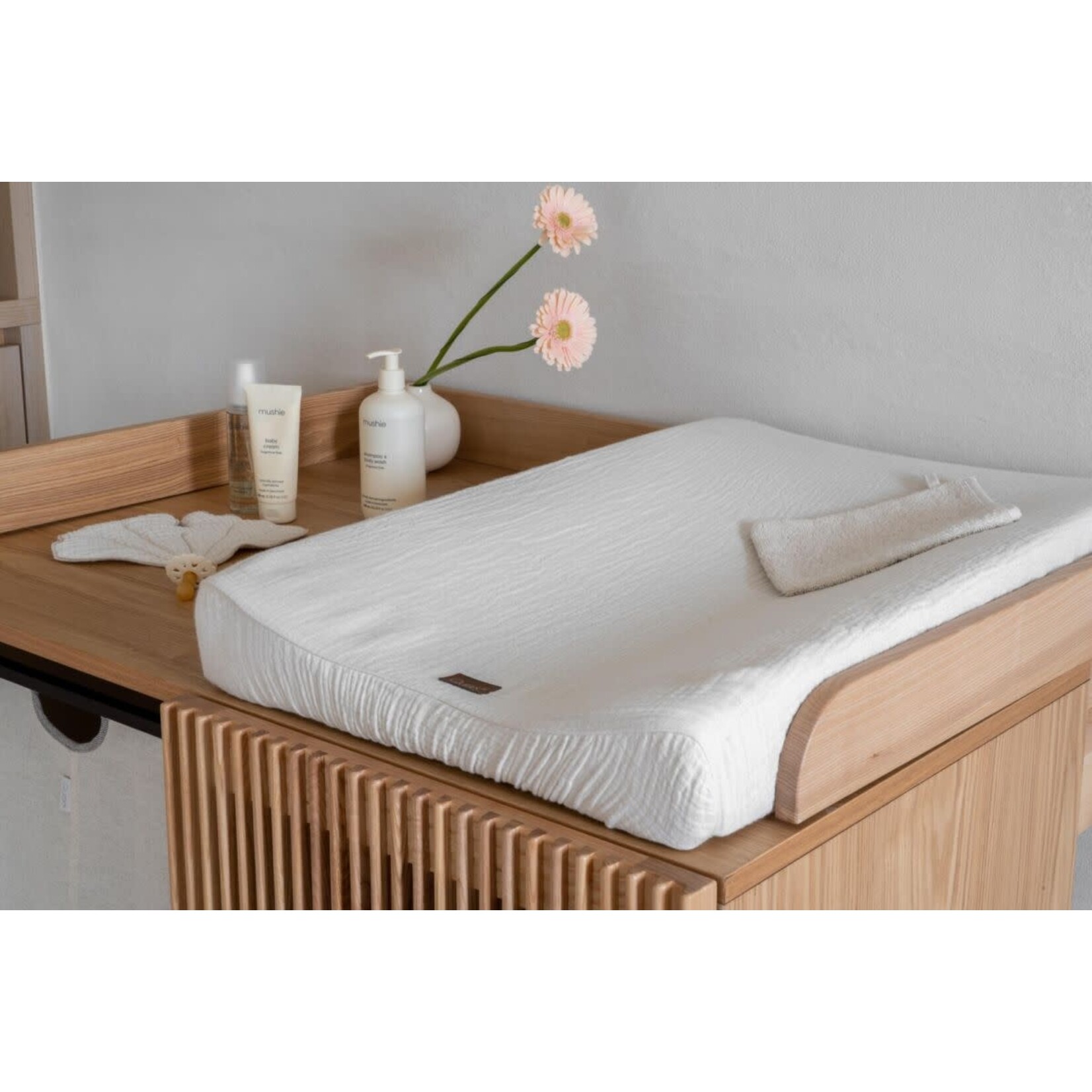 Quax Quax - Natural Collection - Muslin Waskussenhoes - Clay