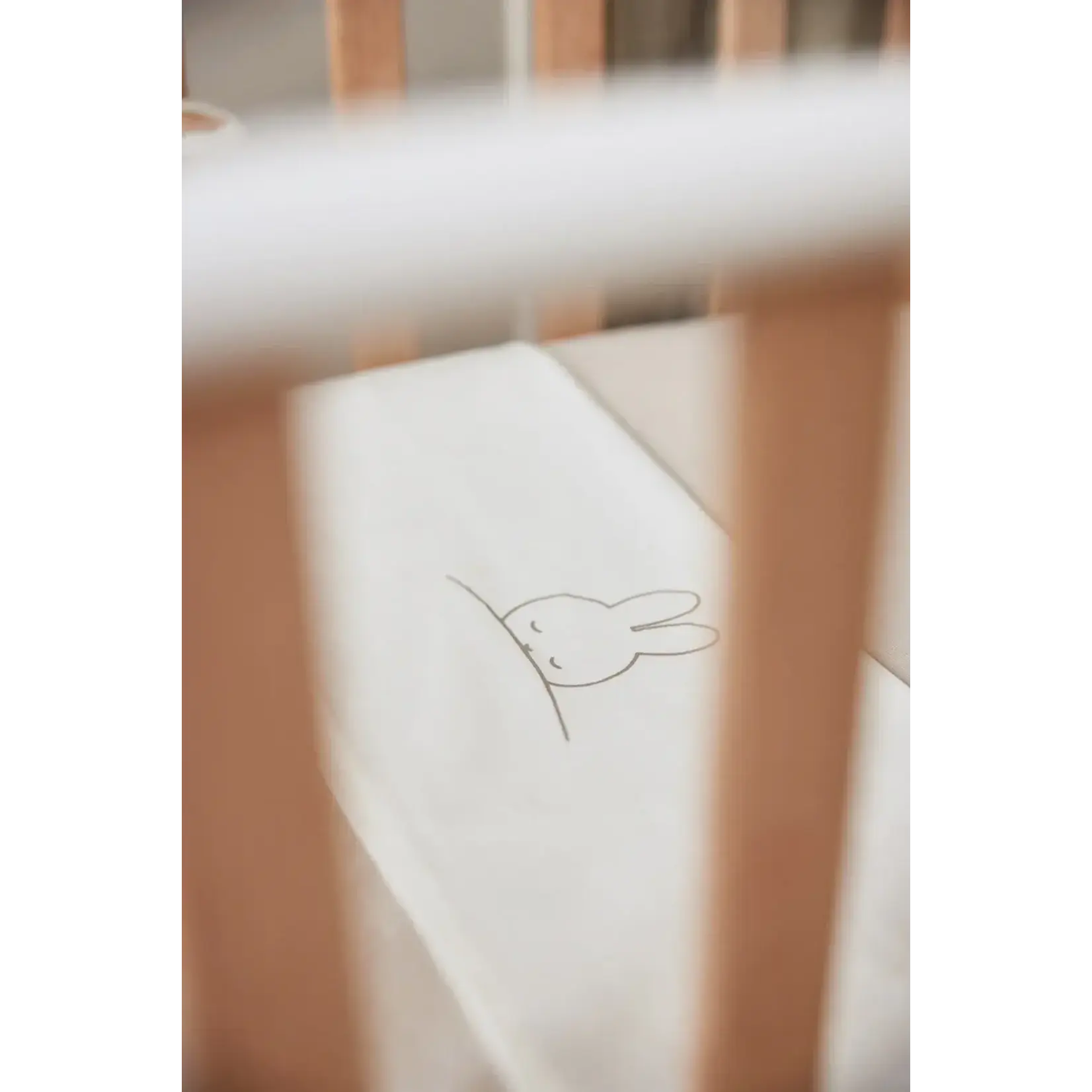 Jollein Jollein - Laken Wieg 75x100cm Sleepy Miffy - Funghi