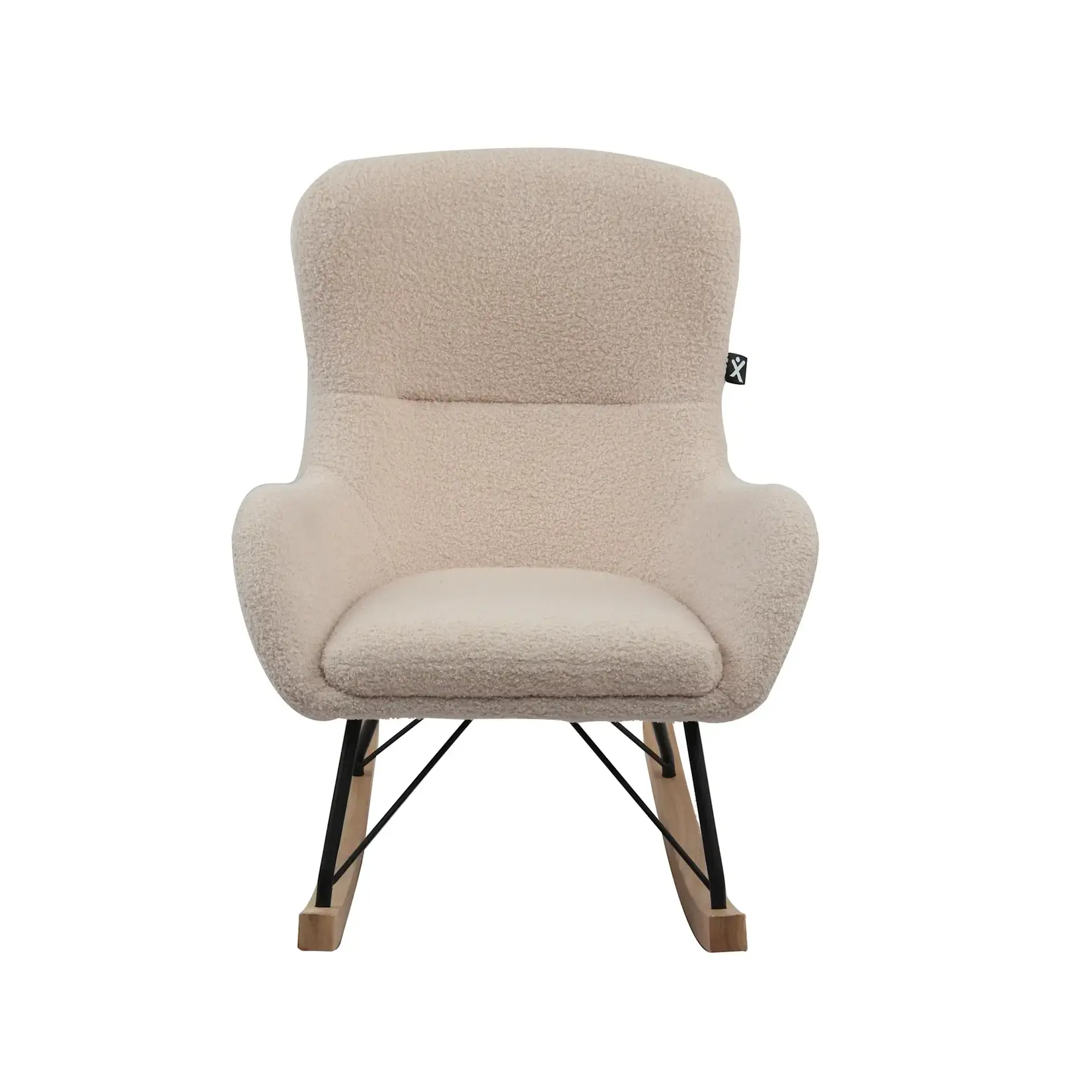 Jaxx Furniture - ROCKY Schommelstoel MINI - Beige Boucle