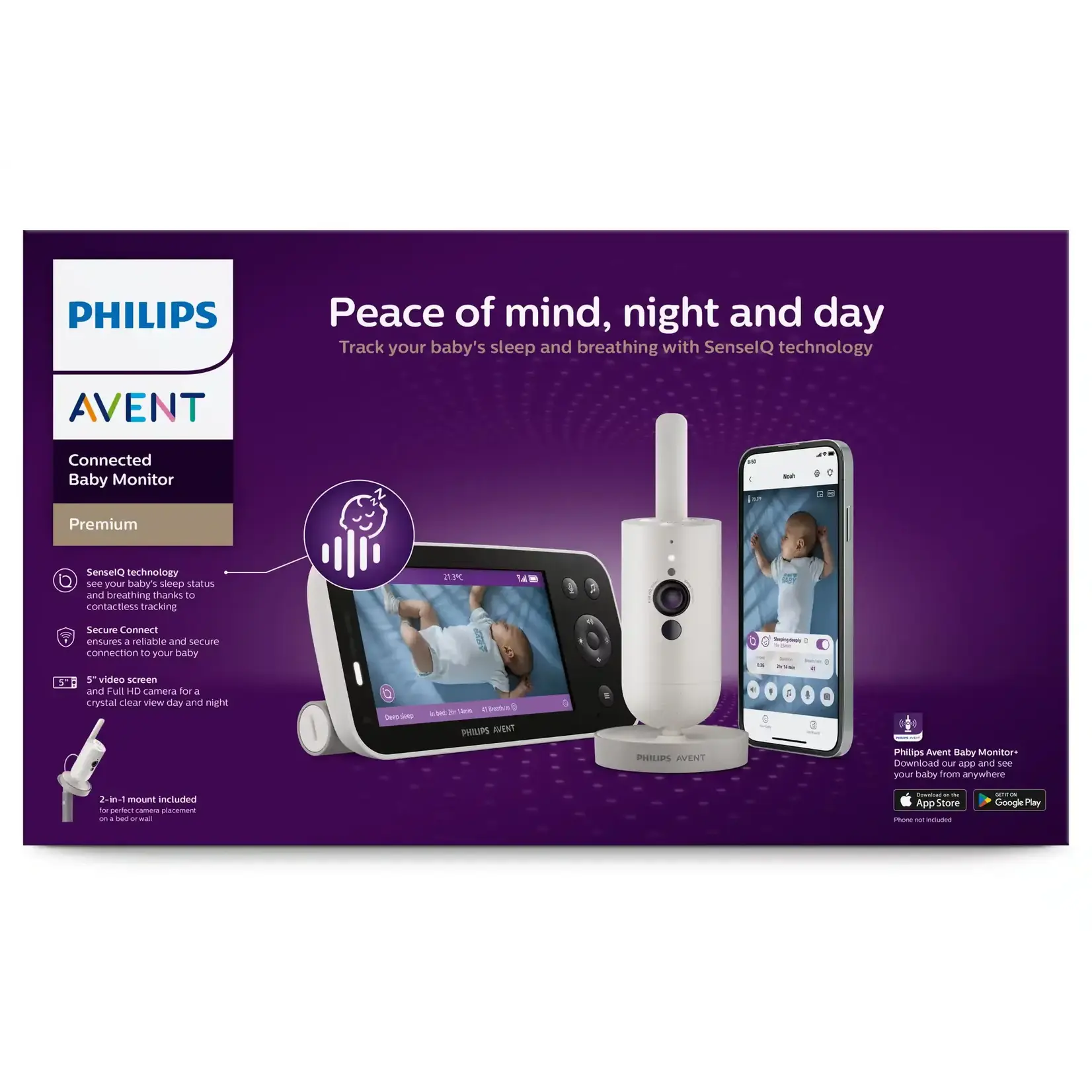 Philips-Avent Philips-Avent - Videofoon Wifi + SenseIQ