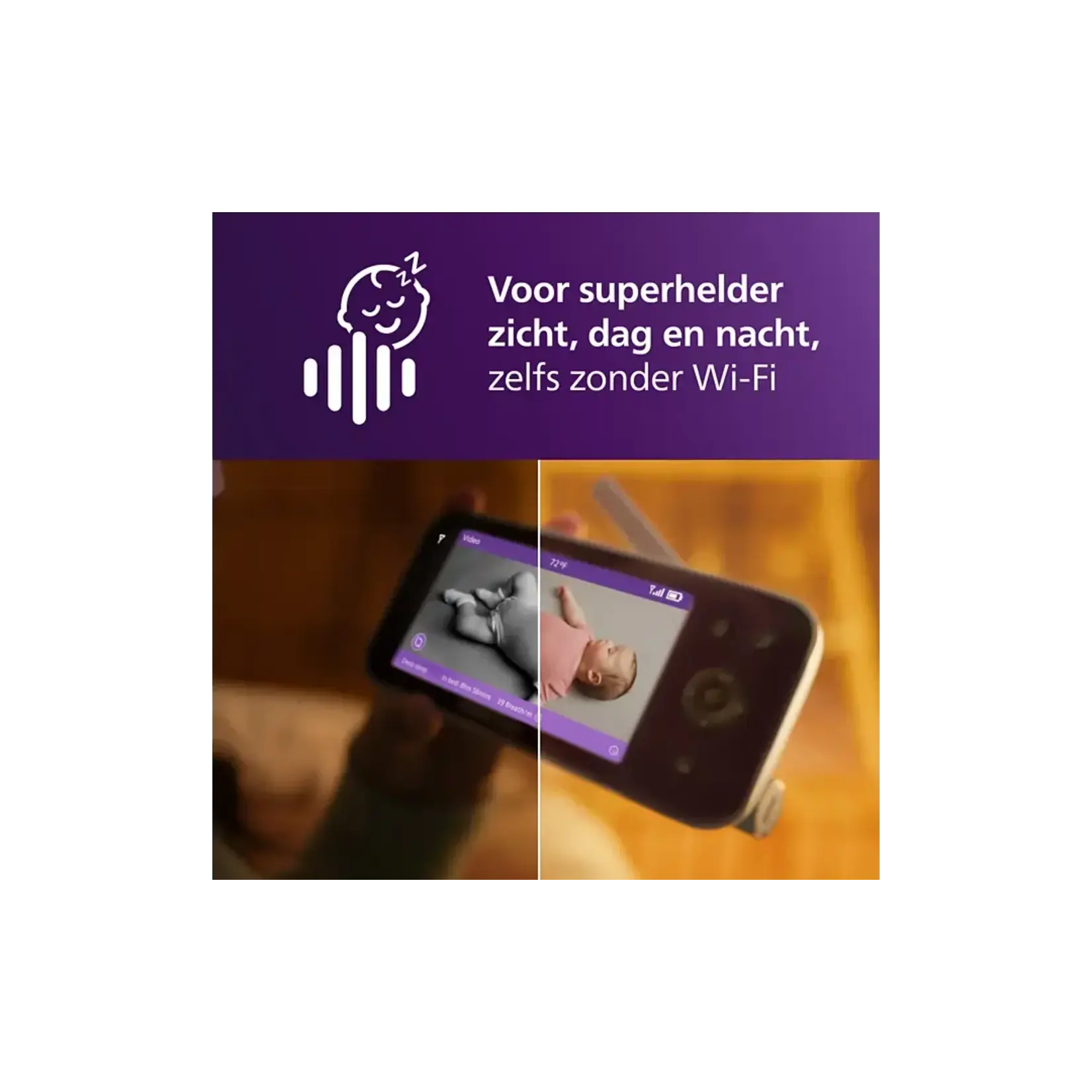 Philips-Avent Philips-Avent - Videofoon Wifi + SenseIQ