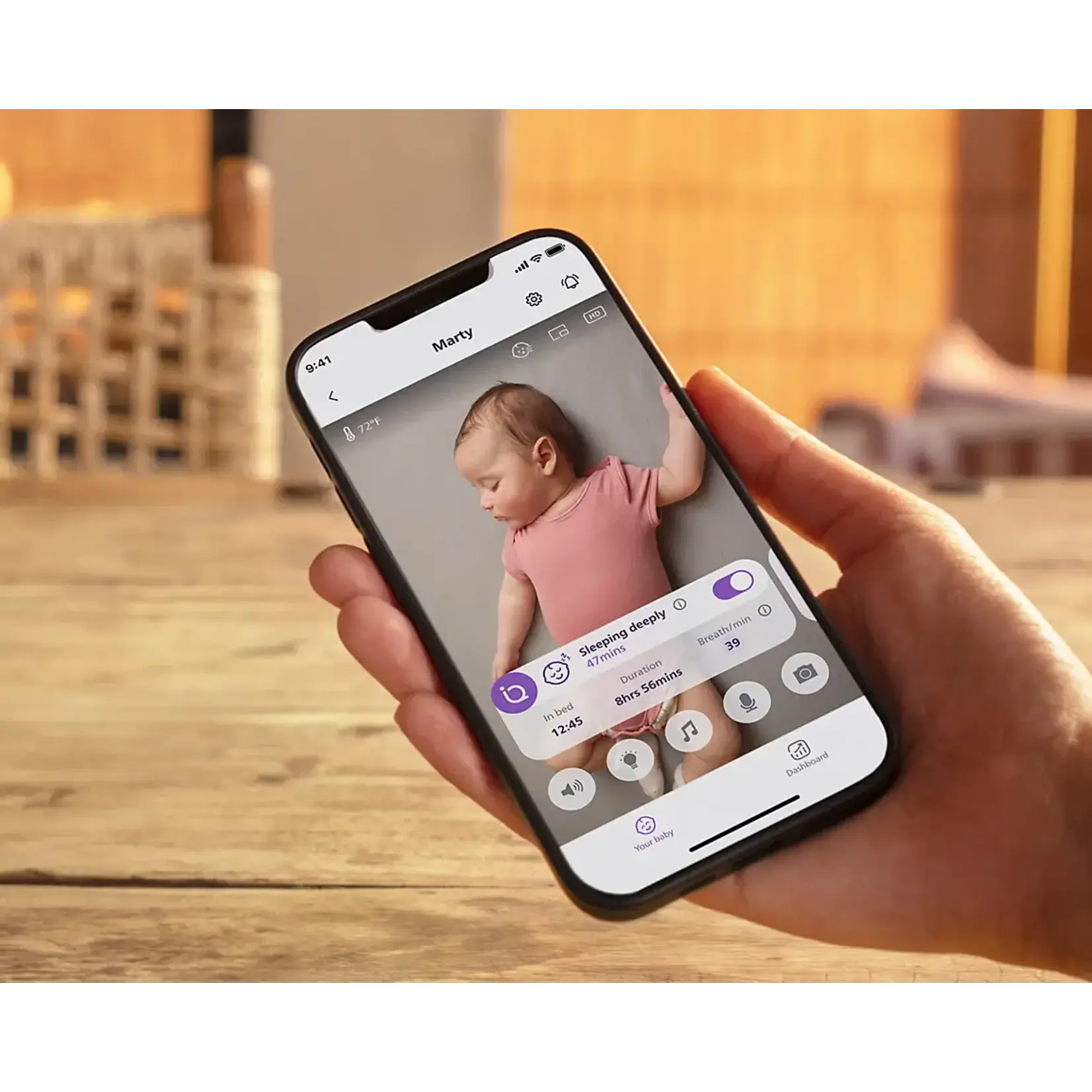 Philips-Avent Philips-Avent - Videofoon Wifi + SenseIQ