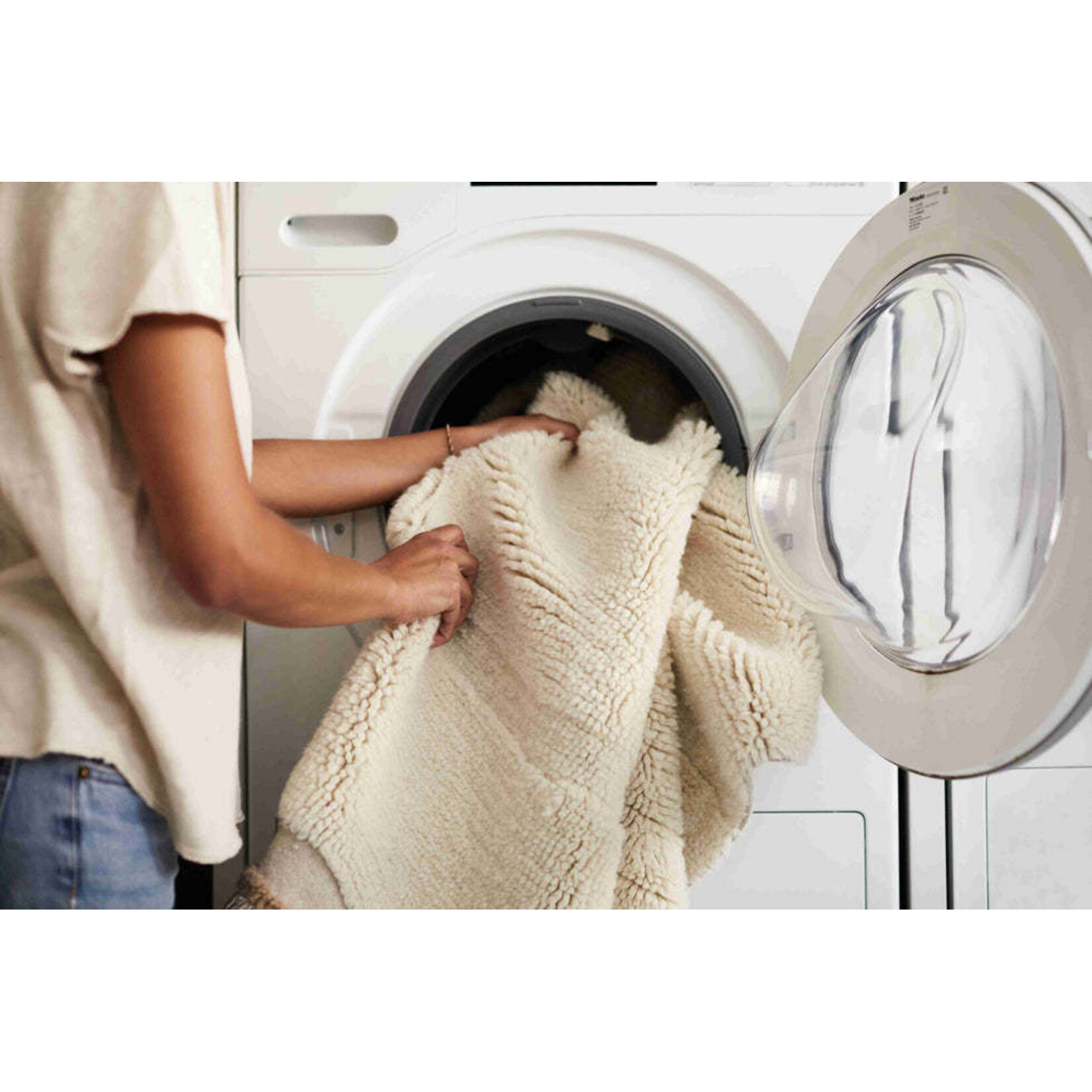 Lorena Canals Lorena Canals - Rugcycled Washable Rug World Map Ø 120 cm