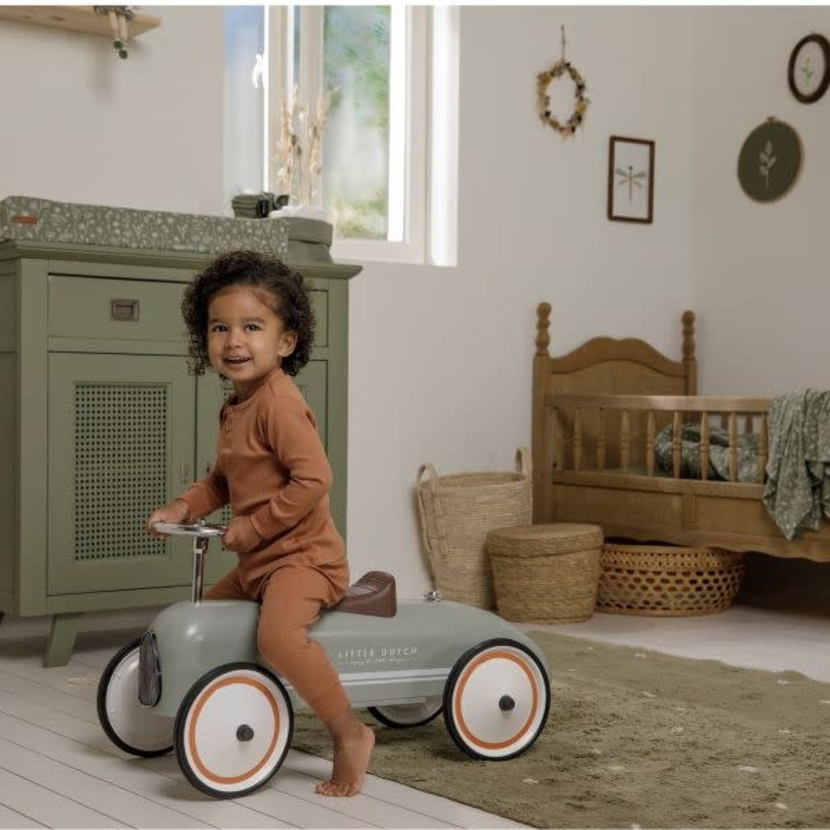 Little Dutch Toys - Vintag Loopauto Olive
