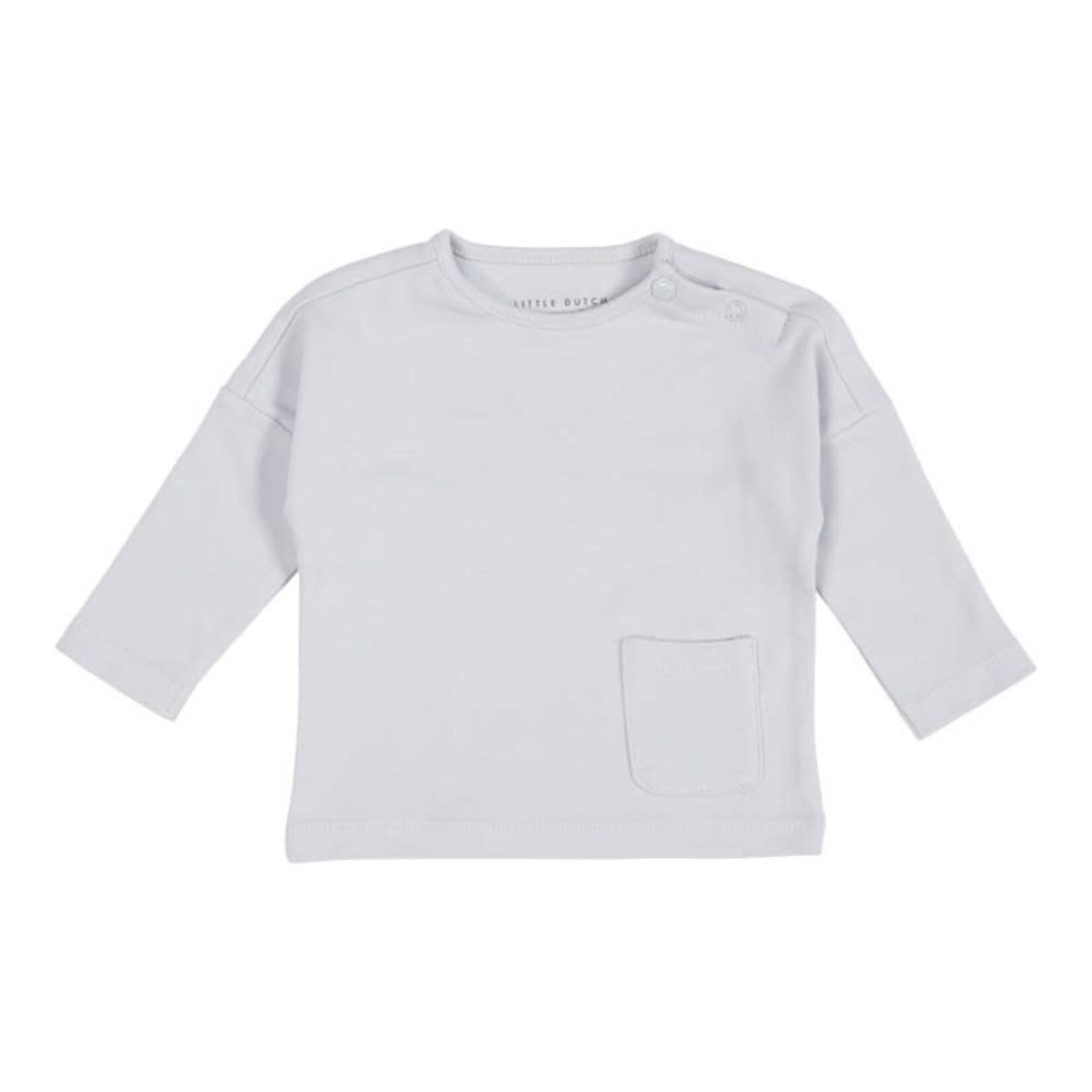 Little Dutch Little Dutch - Shirt lange mouw met zakje Soft Blue