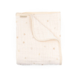 Bamboom Bamboom -  Deken voor ledikant 140x110 Nuvola - 6 mousseline lagen Animal friends