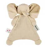 Nattou Nattou - FanFan Mini Baby Knuffeldoekje - 25 x 20 cm - Doudou Olifant - Zand (tetra/velours)