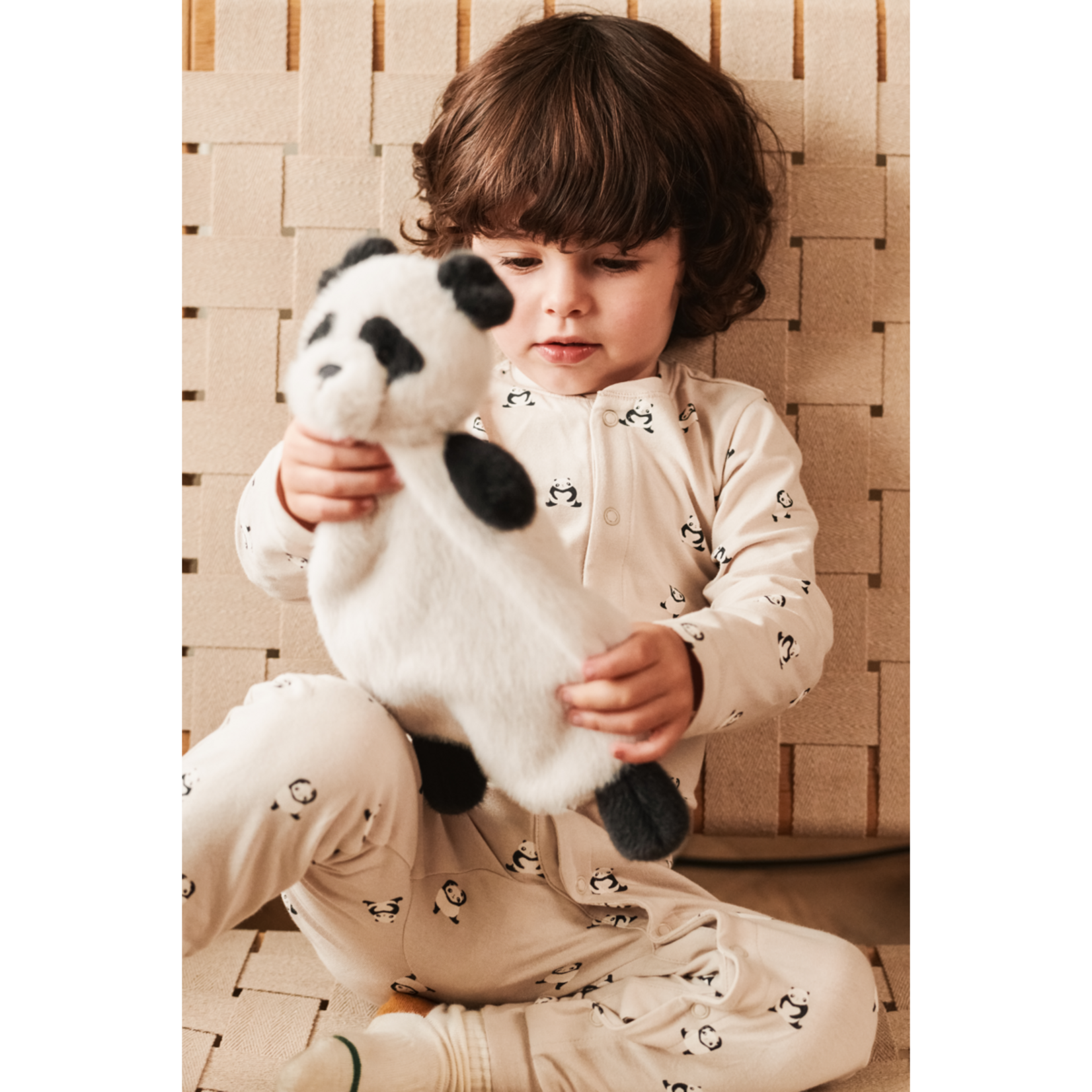 Liewood Liewood - Roy Panda Cuddle Cloth Sandy / Dark grey
