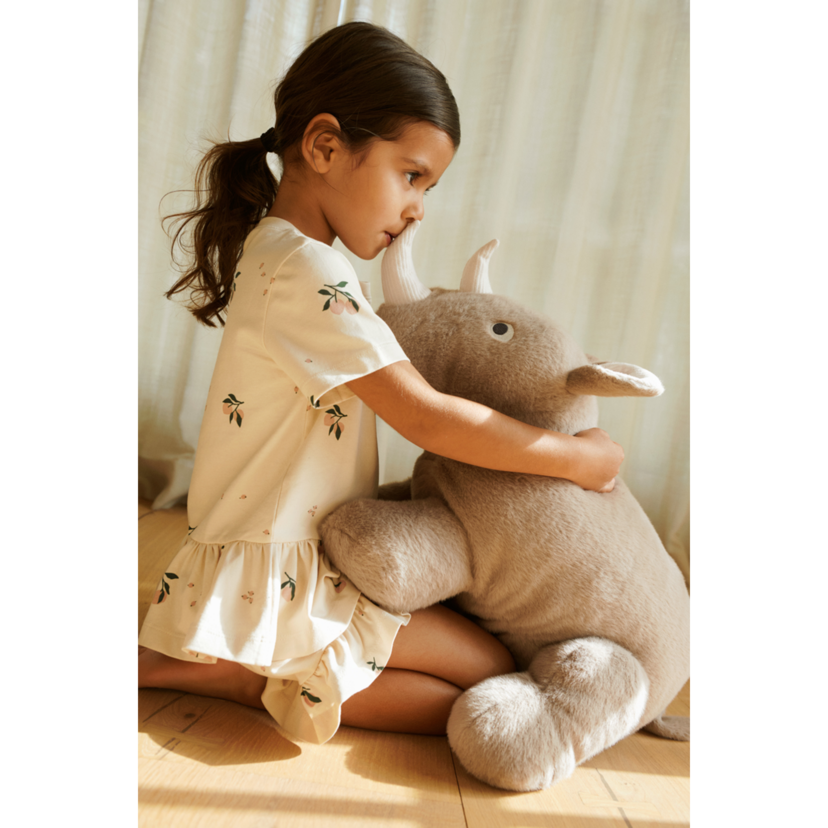 Liewood Liewood - Barnaby Rhino Large Teddy Stone beige