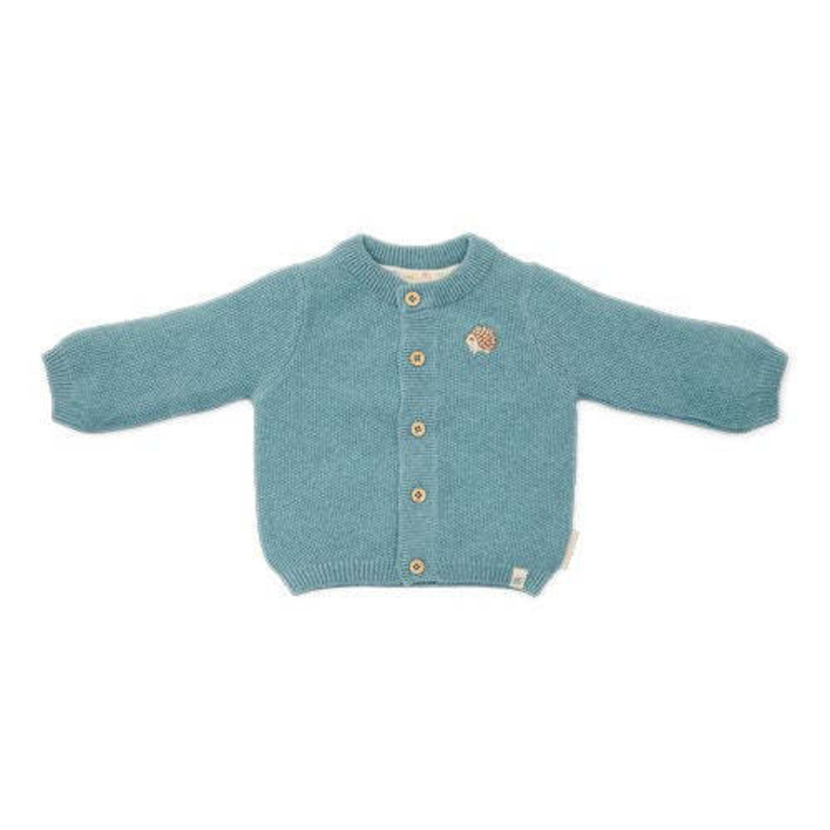 Little Dutch Little Dutch -  Gebreid Vestje Forest Friends Blue