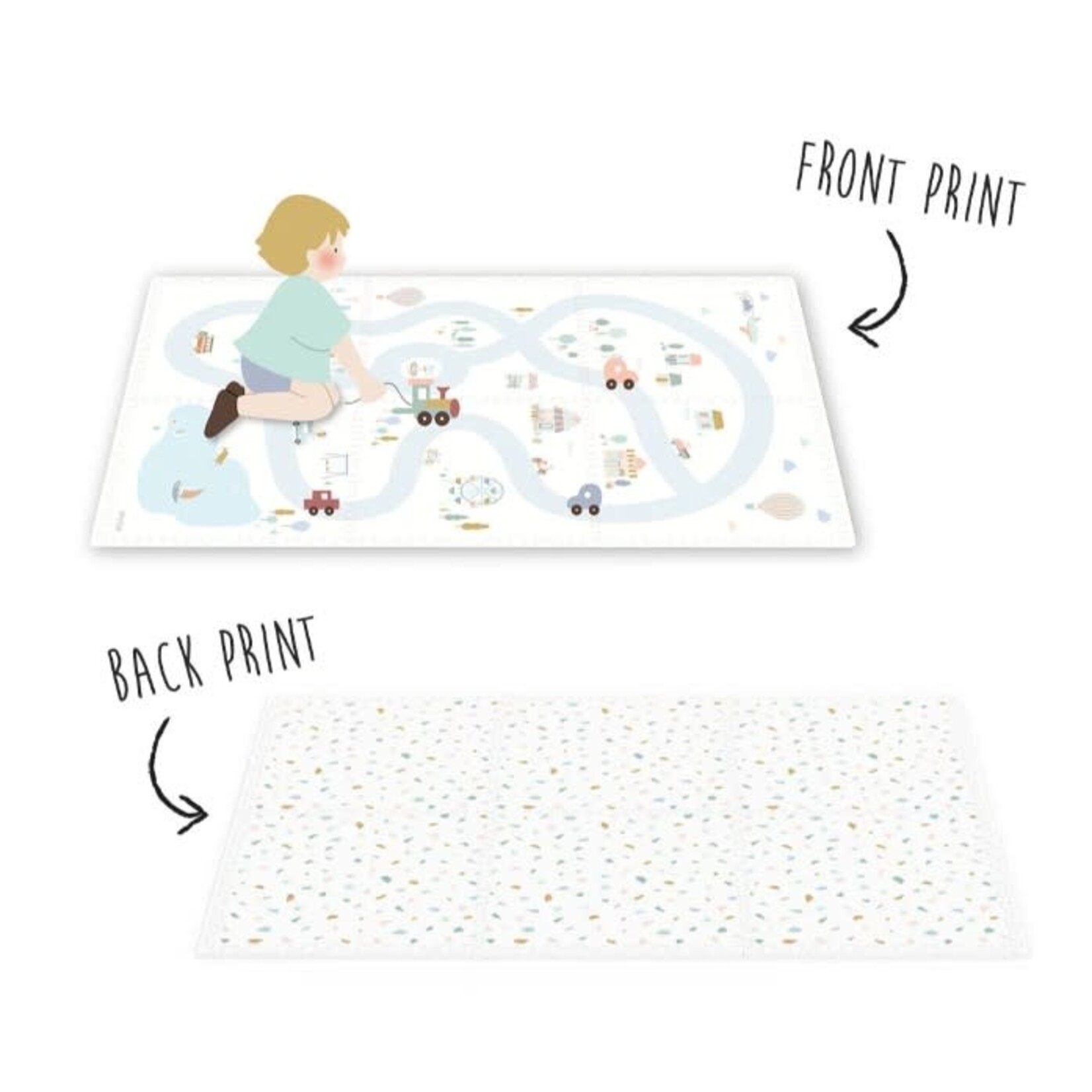 Play & Go Play & Go - EVA Puzzelmat - Village/Terazzo 120x180 cm (6 tiles)
