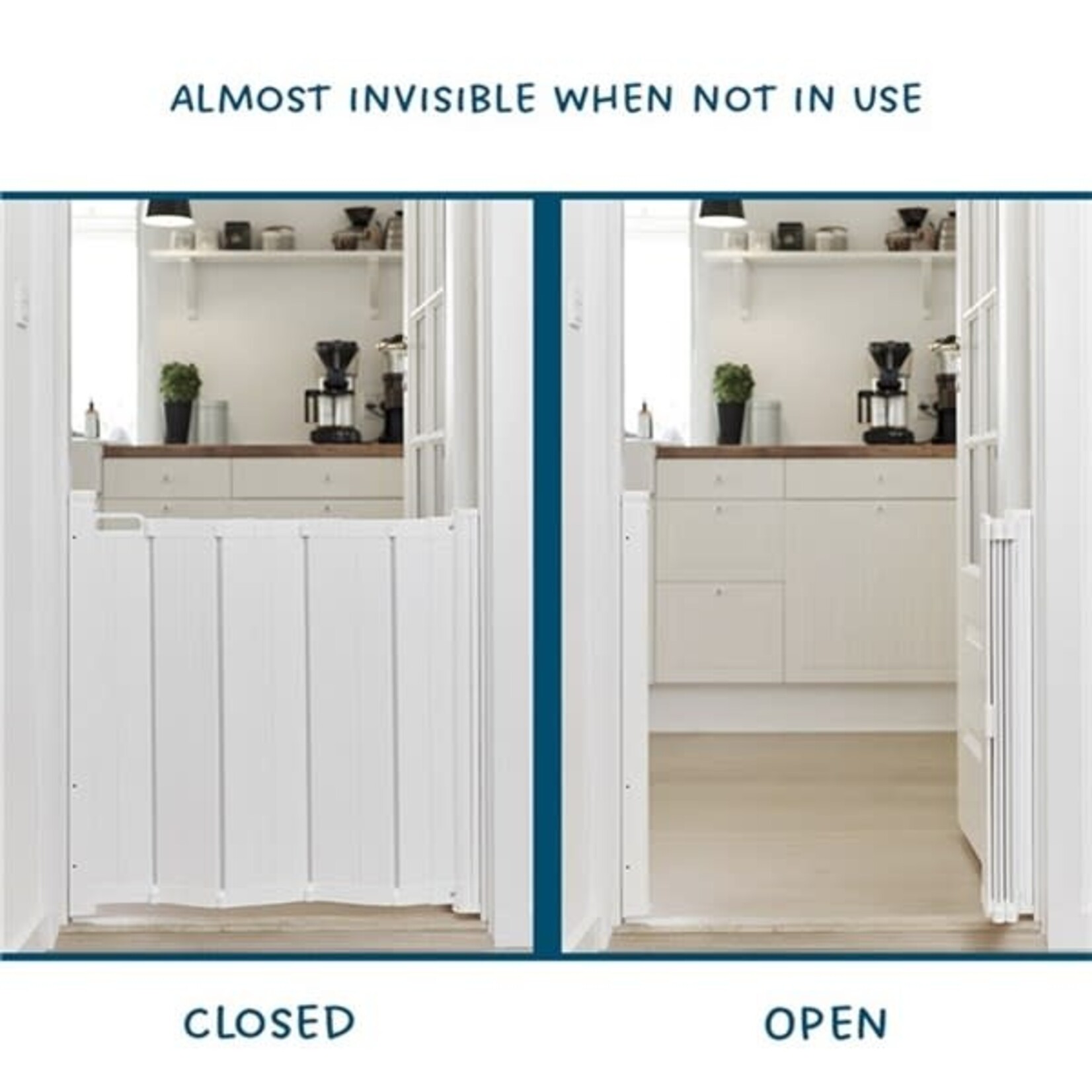 Babydan Babydan - Alma Deurhekje Wit (55cm - 89cm)