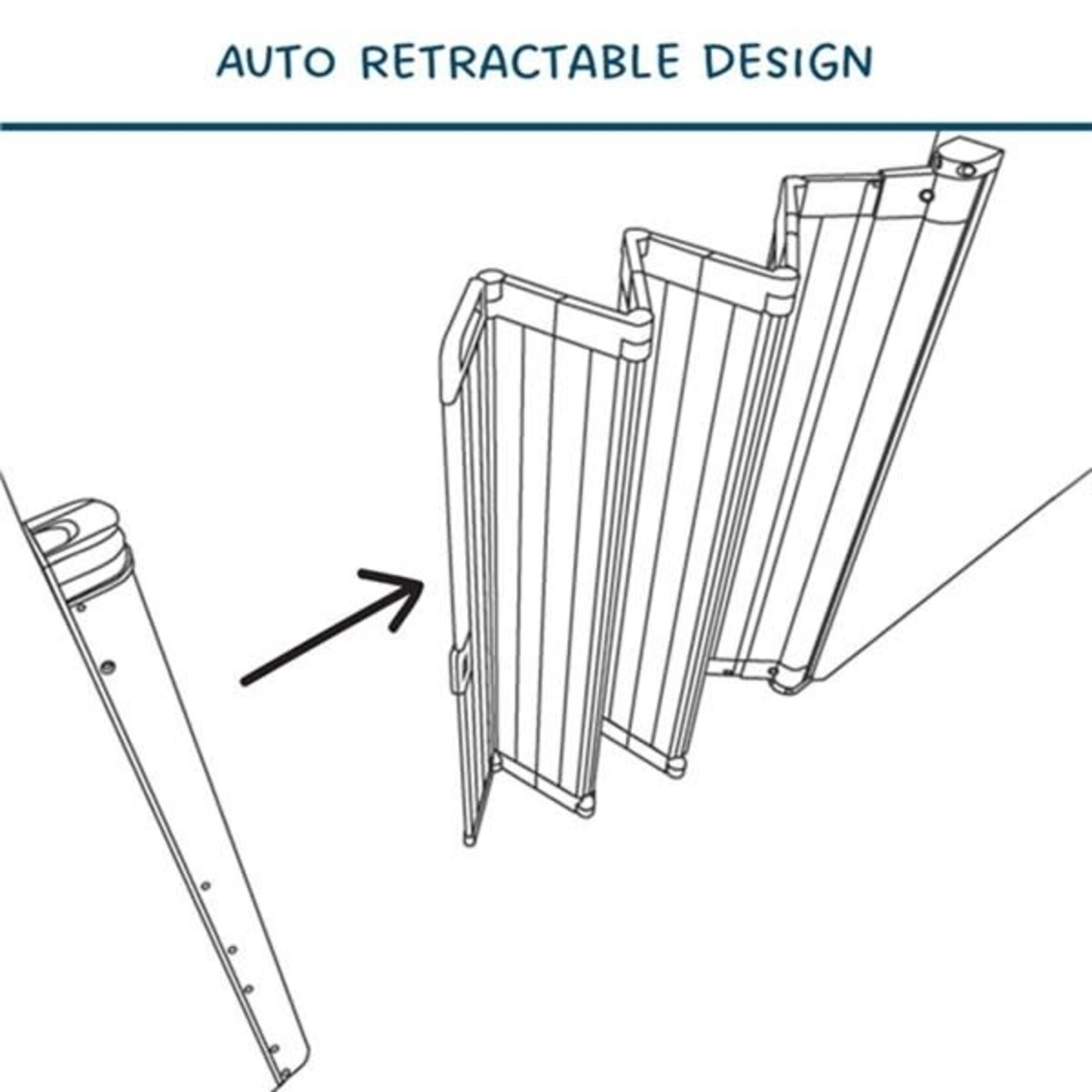 Babydan Babydan - Alma Deurhekje Wit (55cm - 89cm)