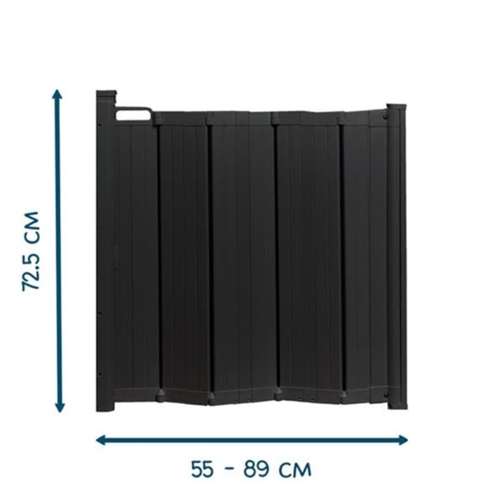 Babydan Babydan - Alma Deurhekje Zwart (55cm - 89cm)