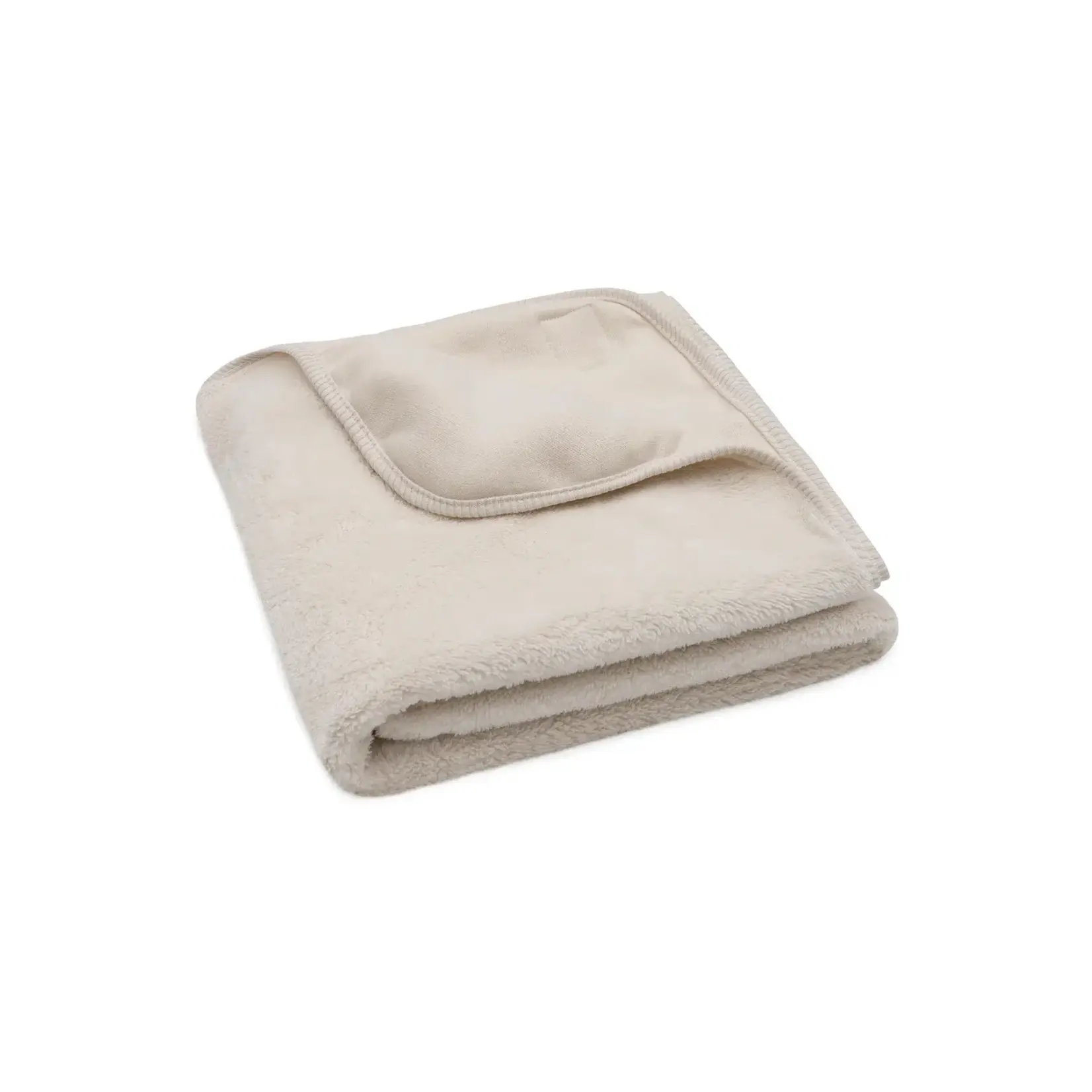 Jollein Jollein - Deken Wieg 75x100cm Reversible Basic Sherpa/Jersey - Oatmeal
