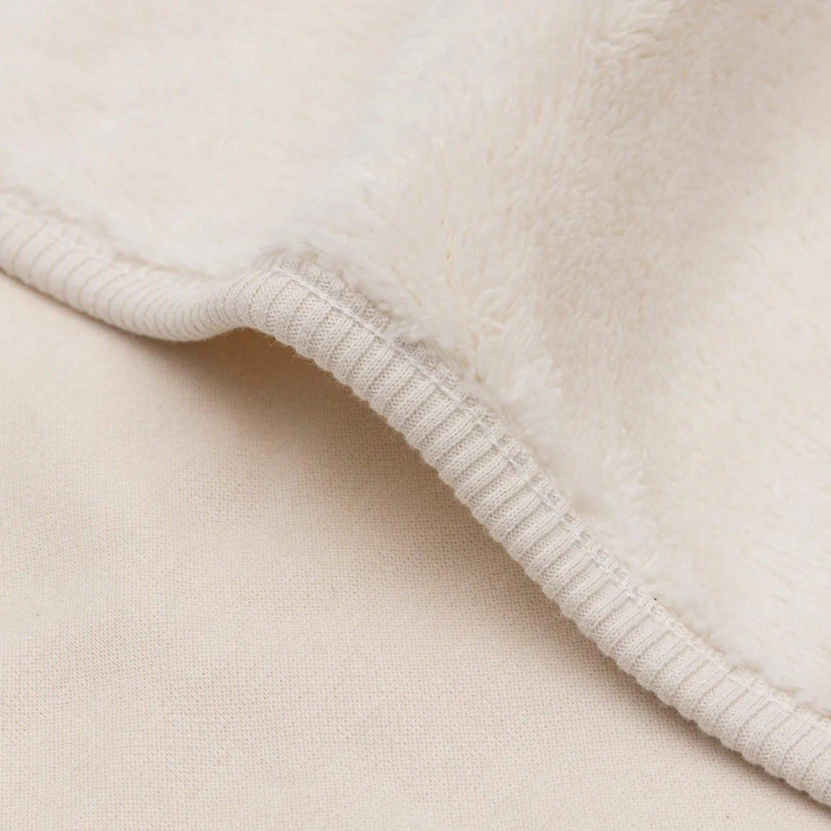 Jollein Jollein - Deken Wieg 75x100cm Reversible Basic Sherpa/Jersey - Oatmeal