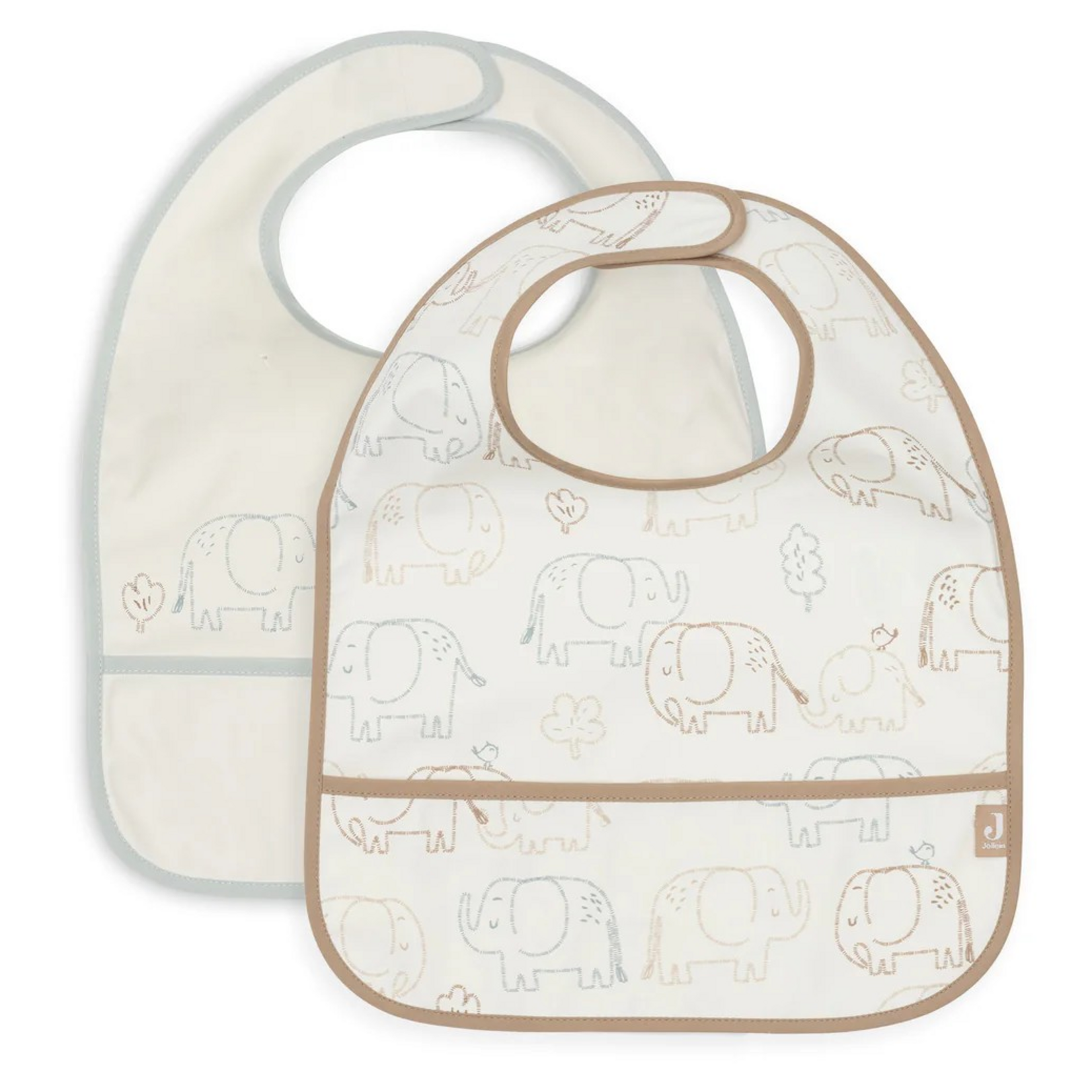 Jollein Jollein - Slab Waterproof - Elephant Tales - 2 Stuks