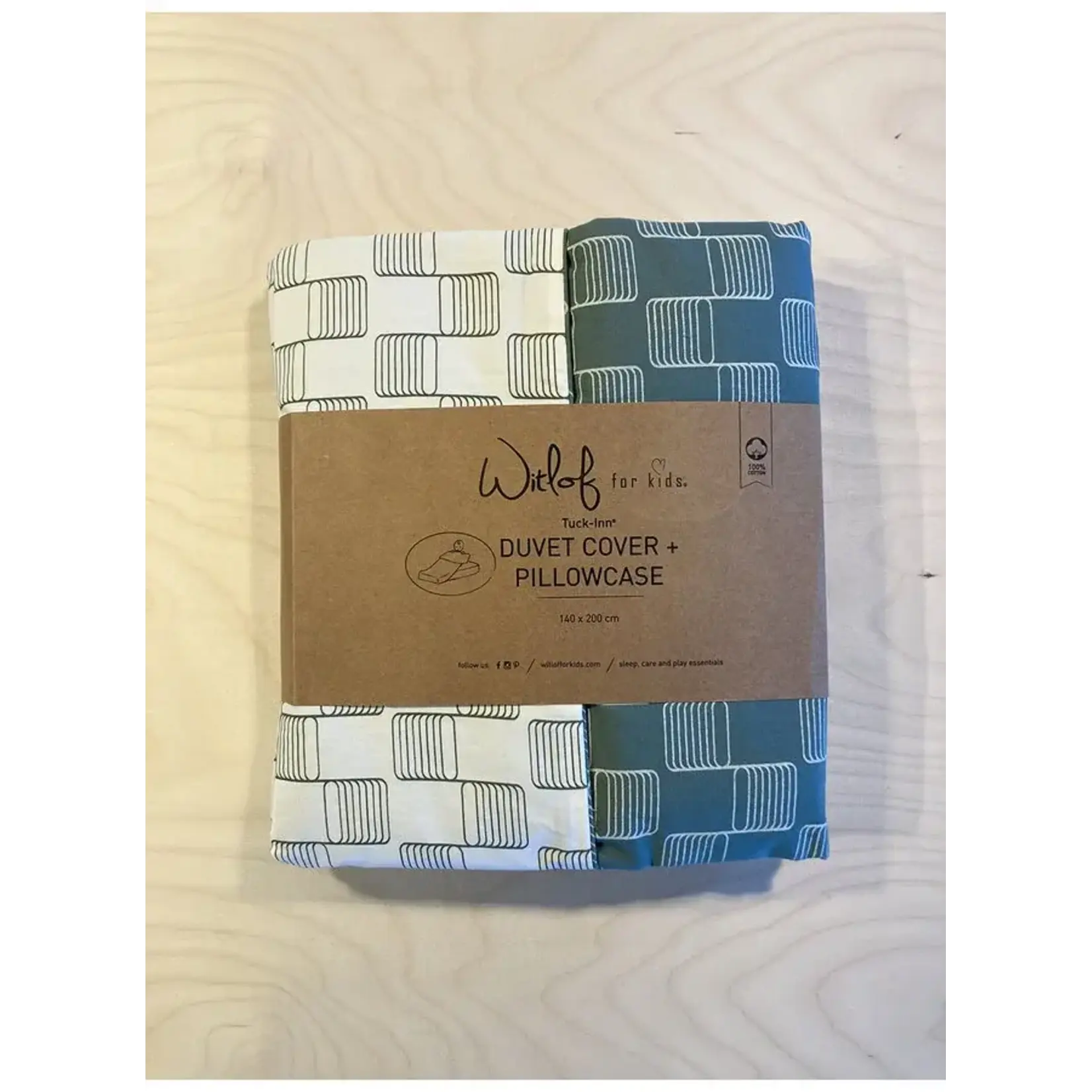 Witlof for Kids Witlof for Kids - Tuck-Inn Dekbedovertrek 1-Persoons 140X200Cm Sticky Stripes