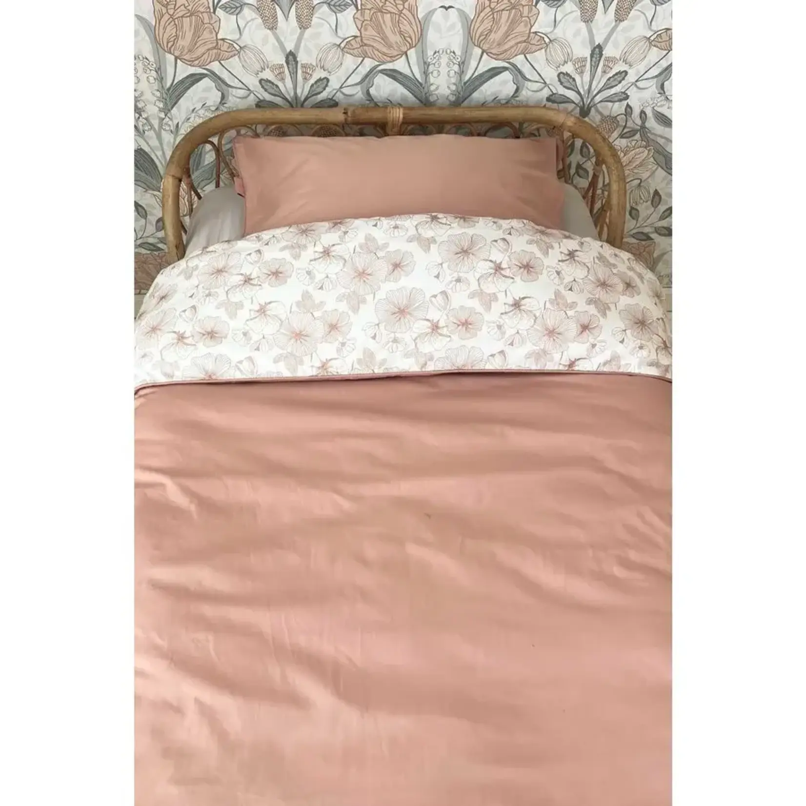 Witlof for Kids Witlof for Kids - Tuck-Inn Dekbedovertrek 1-Persoons 140X200Cm Flower Powder