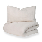 Quax Quax - Dekbedovertrek Babyed + Sloop - Natural Collection - Clay (100% katoen)