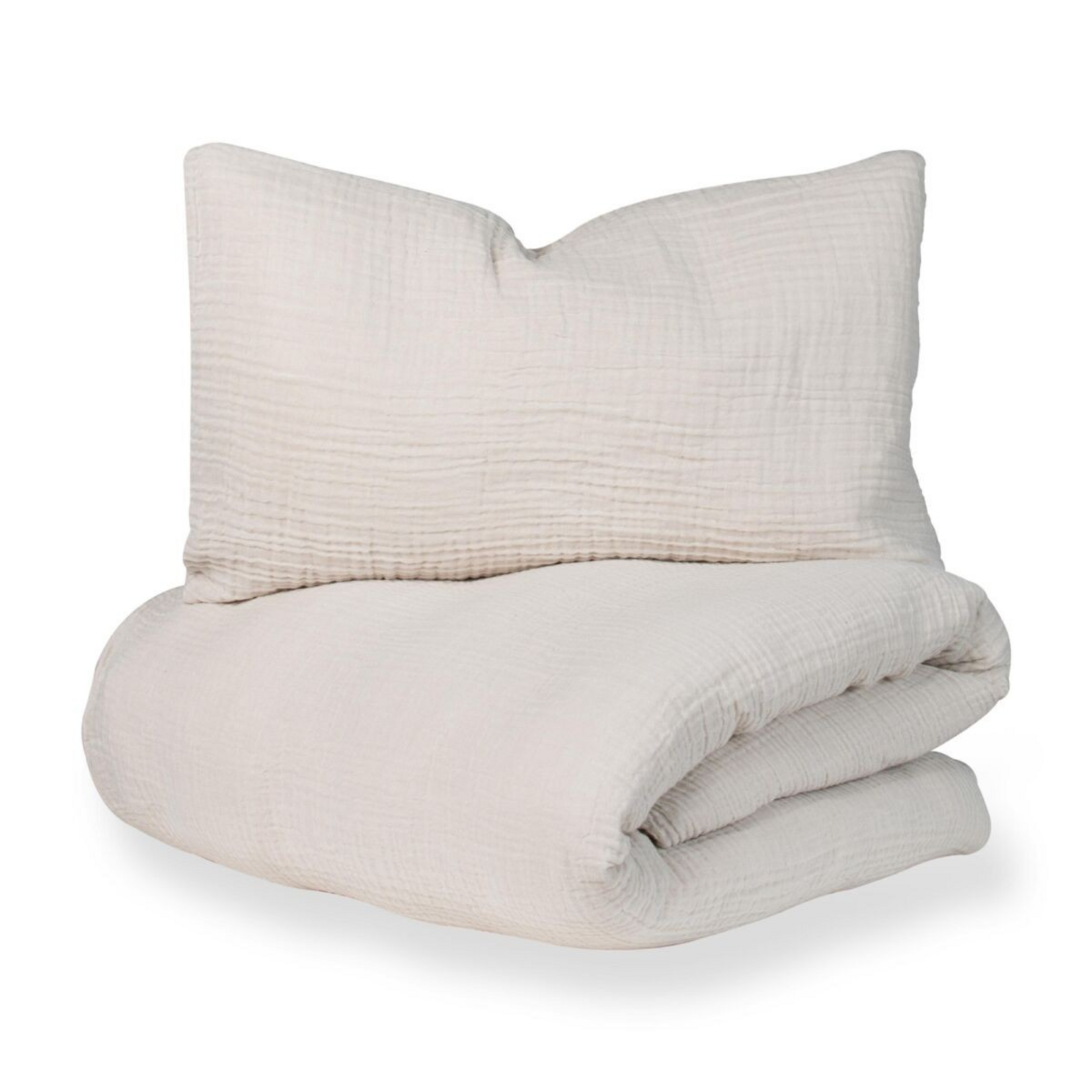 Quax Quax - Dekbedovertrek Babyed + Sloop - Natural Collection - Clay (100% katoen)