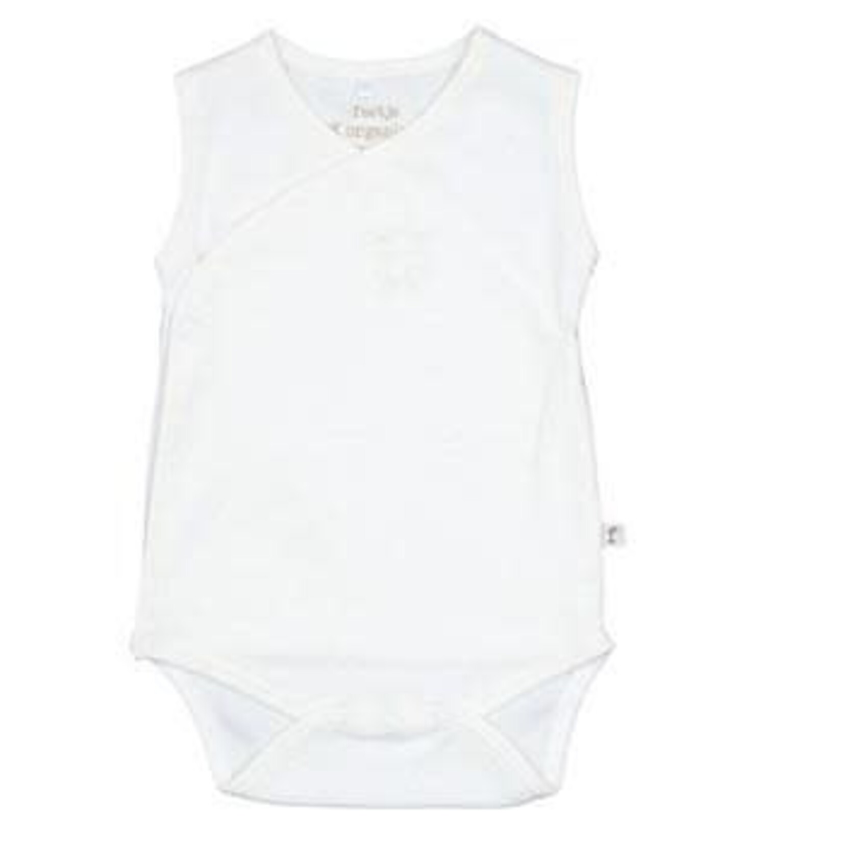 Feetje Feetje - Wikkelromper mouwloos - organic offwhite