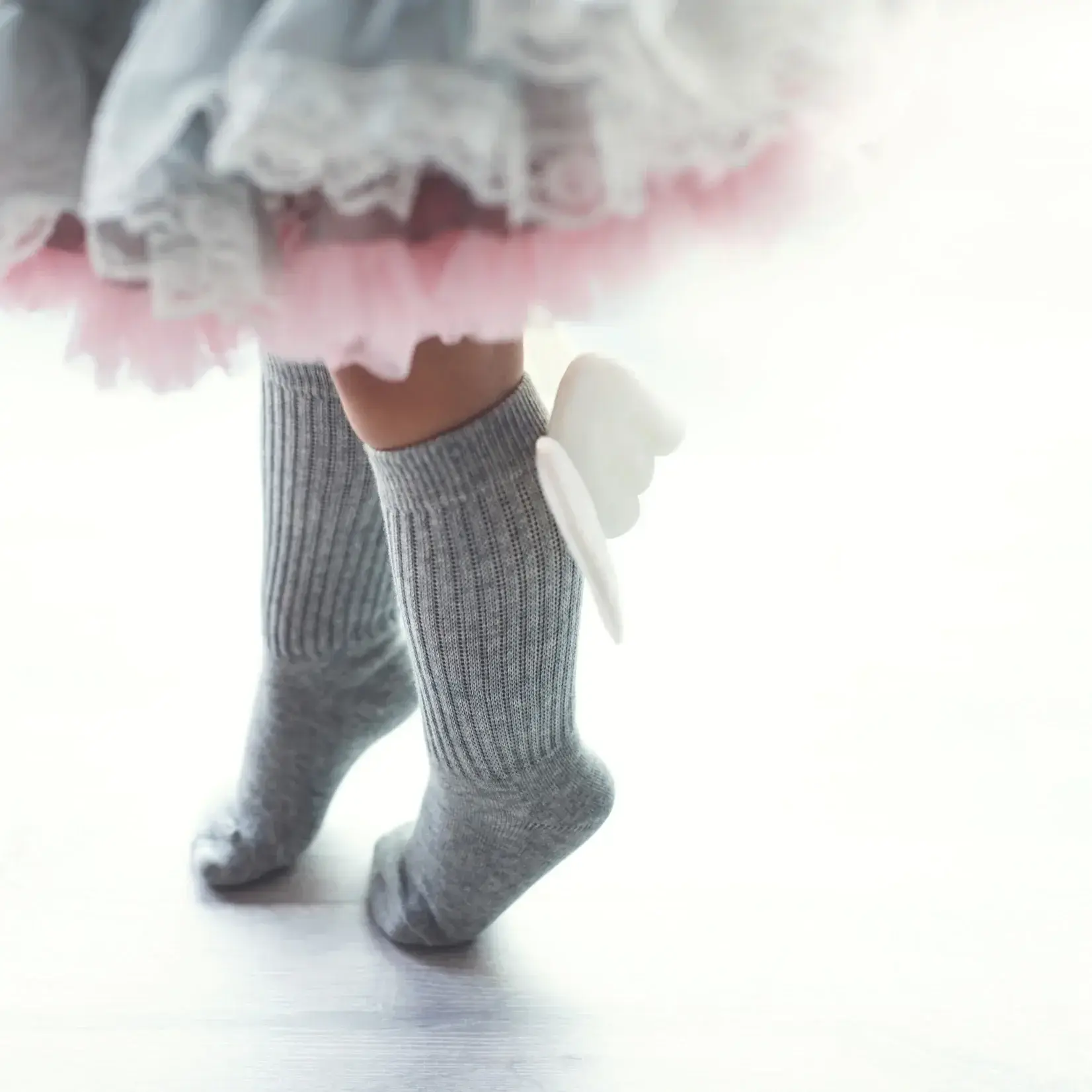 Mama's Feet - Kniesokken Angel Grijs