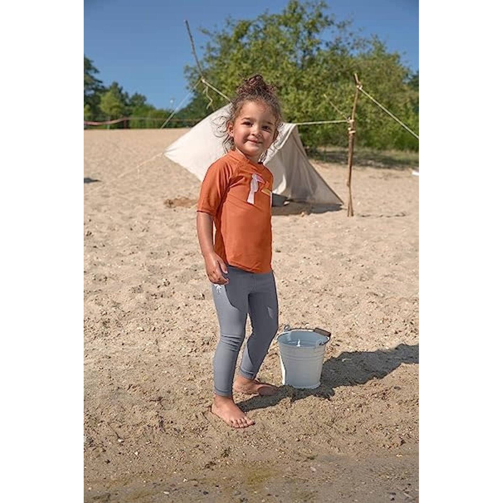 Lassig Lassig - Splash & Fun - Rashguard korte mouwen toucan rust