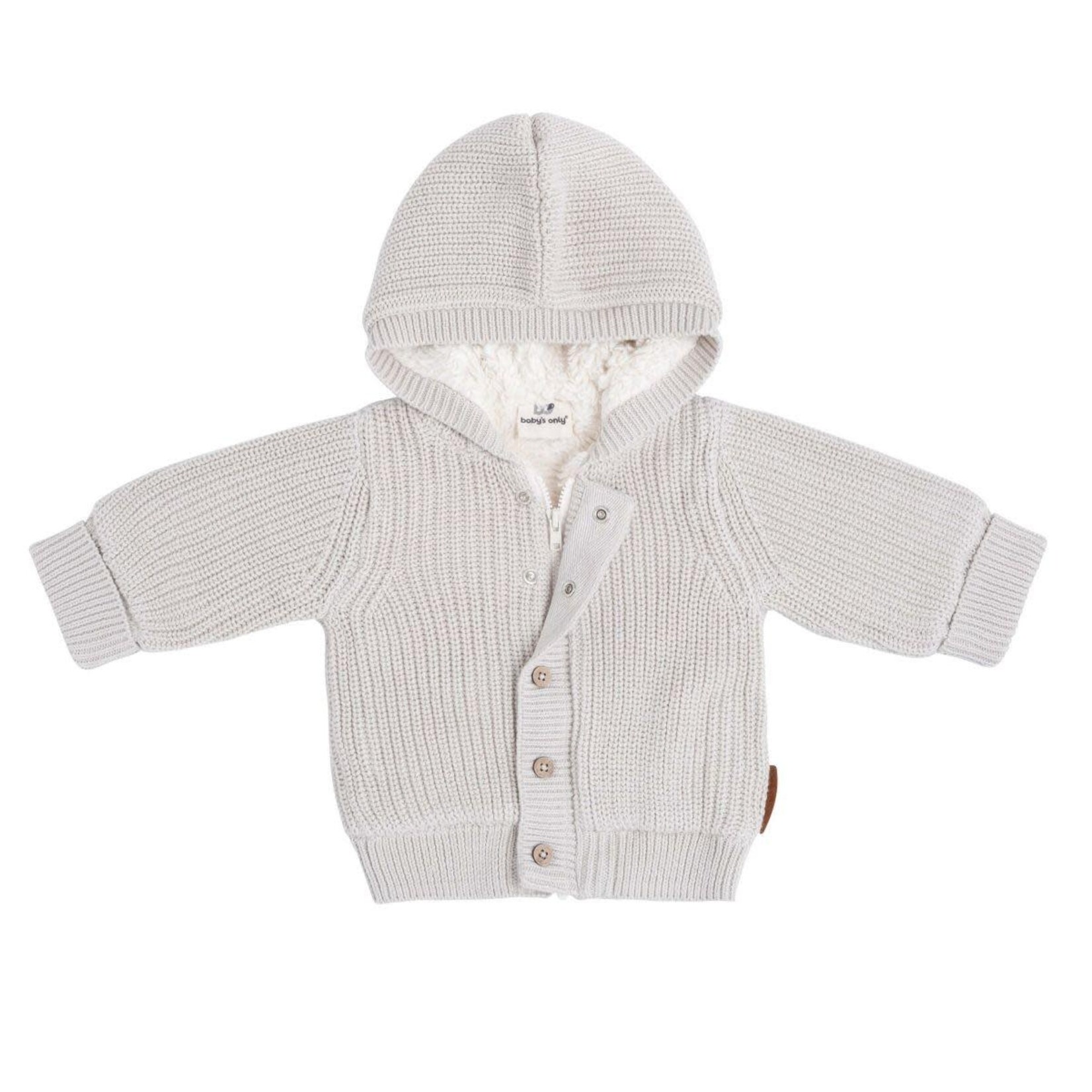 Baby's Only Baby's Only - Vestje met capuchon teddy Soul warm linen