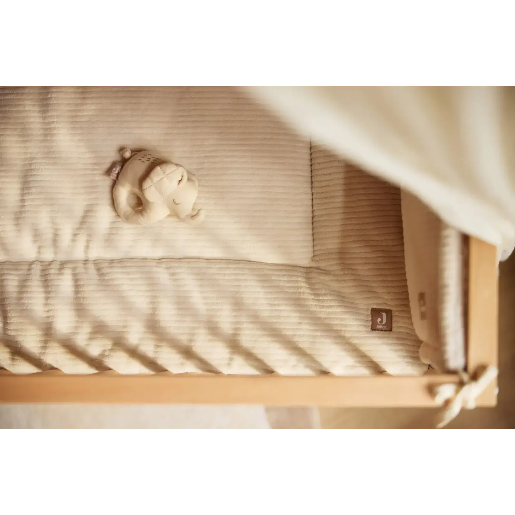 Jollein Jollein - Boxkleed 75x95cm Cloudy Rib - Oatmeal
