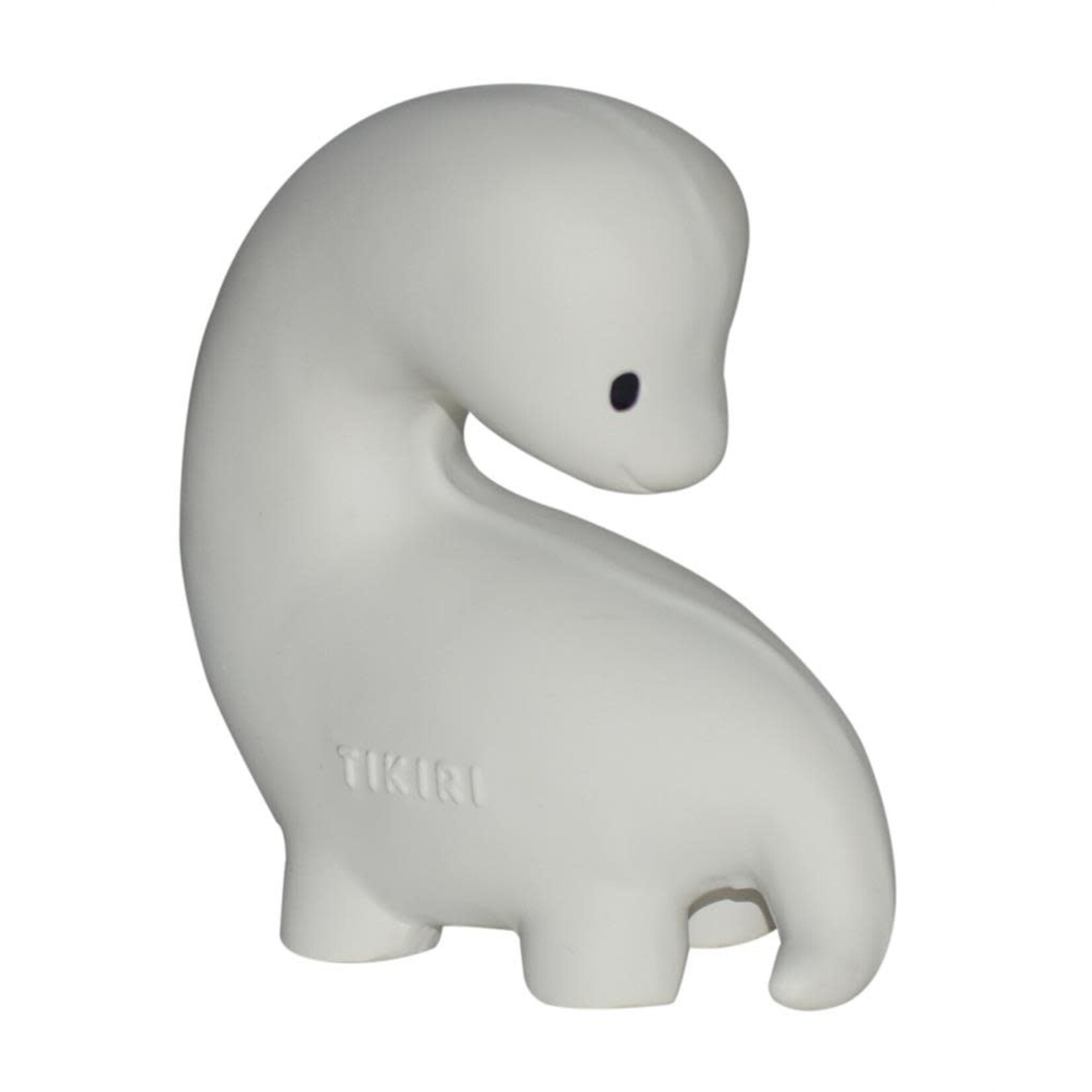 Tikiri Tikiri - MIJN EERSTE DINO - BRACHI 8,2 cm, in natuurlijk rubber, met belletje 0+