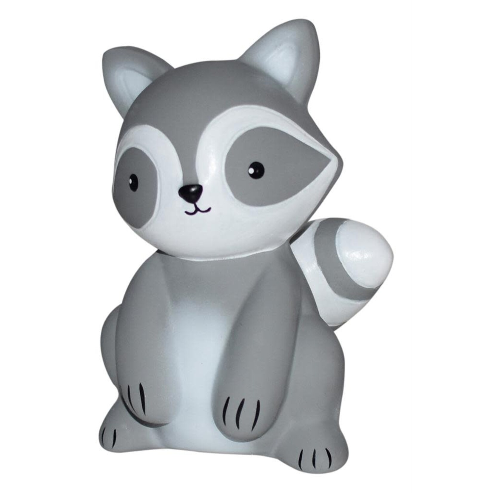 Tikiri Tikiri - MIJN EERSTE BOSDIERTJE - WASBEER, in natuurlijk rubber, met belletje 0+