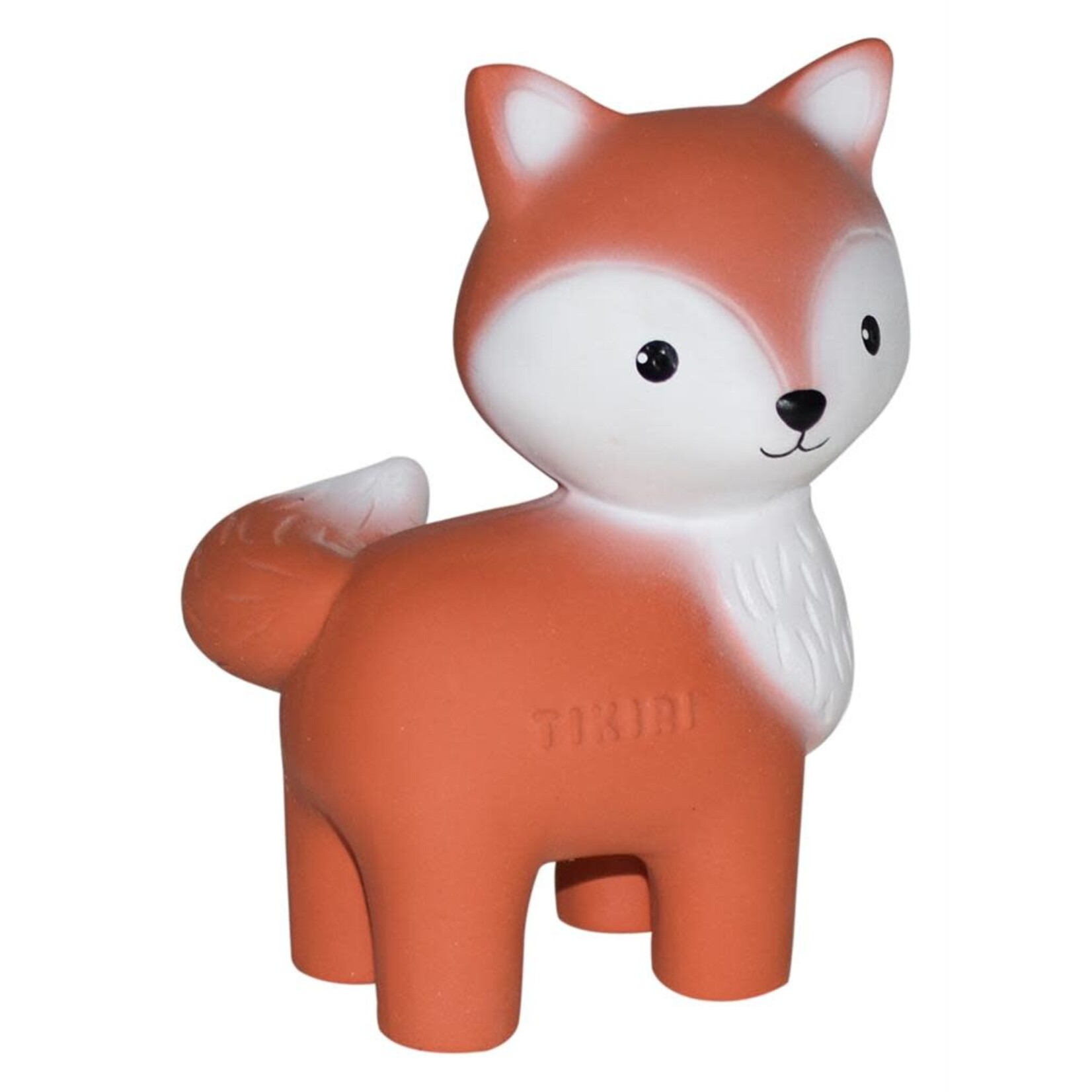 Tikiri Tikiri - MIJN EERSTE BOSDIERTJE - VOS, in natuurlijk rubber, met belletje 0+